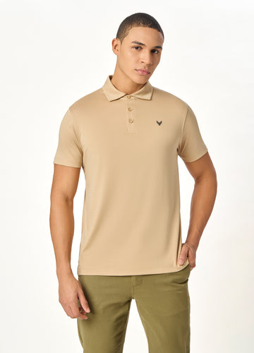 ARIN – The Lucky Dove Beige Polo-Lustra Cotton