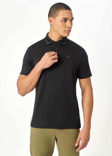 ARIN – The Lucky Dove Black Polo-Lustra Cotton