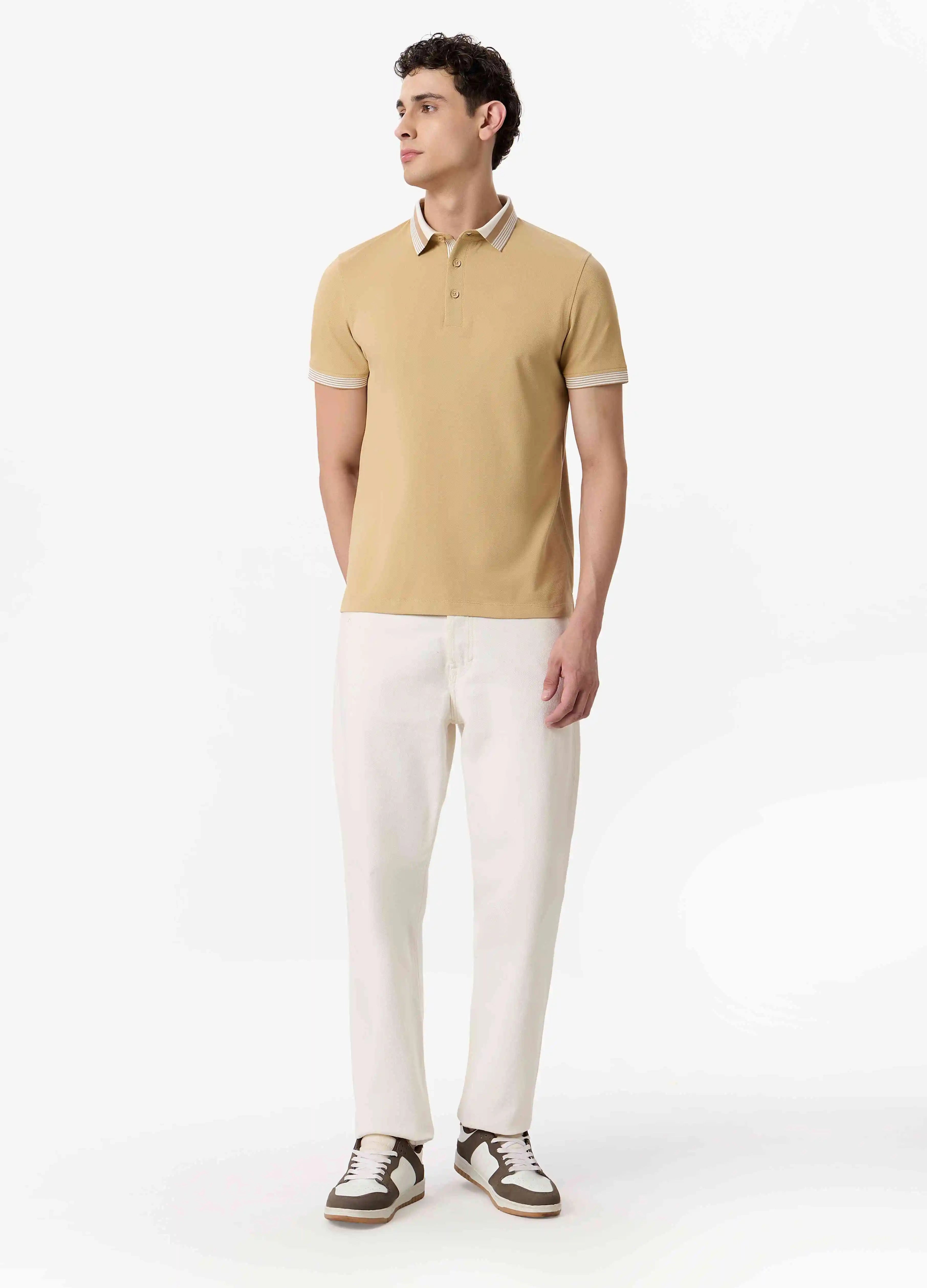 Club Manaco Polo Beige