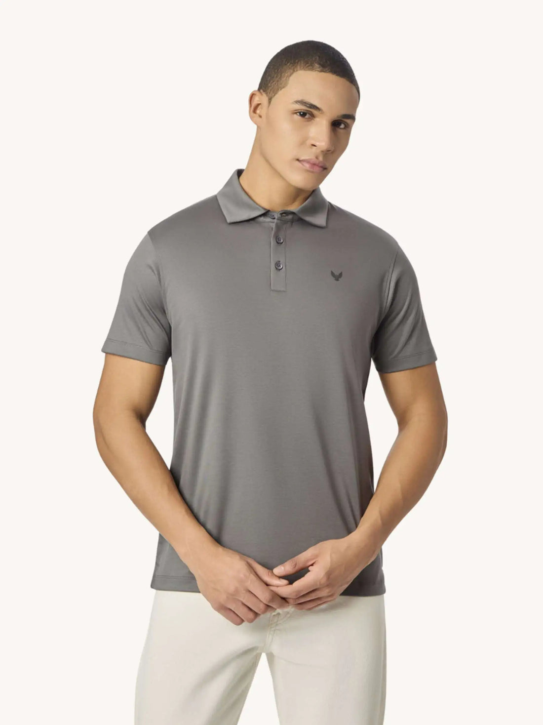ARIN – The Lucky Dove Grey Polo-Lustra Cotton