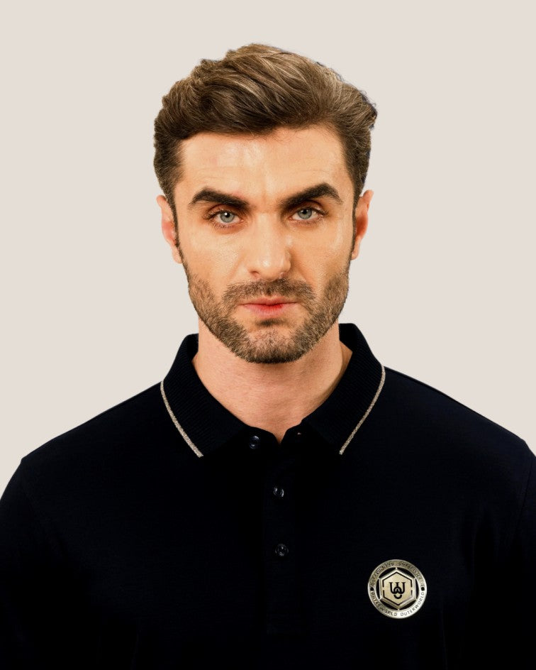Regal Elegance Branded Badge Luxe Polo