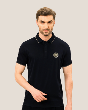 Regal Elegance Branded Badge Luxe Polo