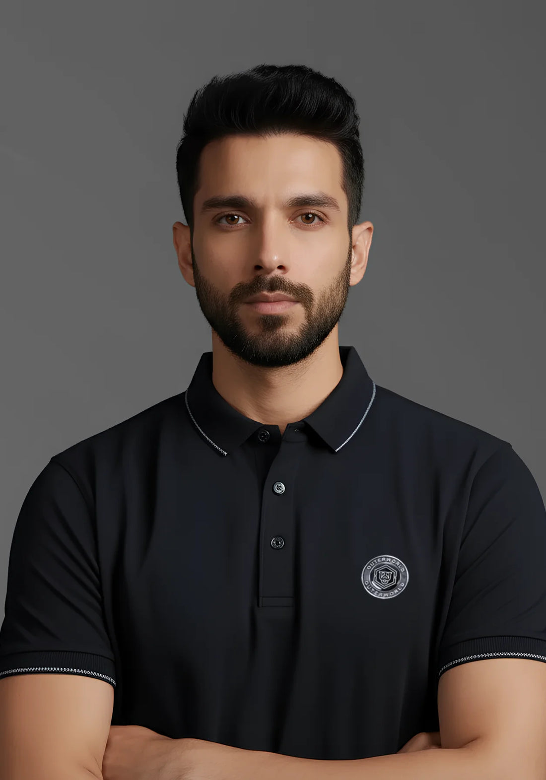 Gilded Classic Branded Badge Polo