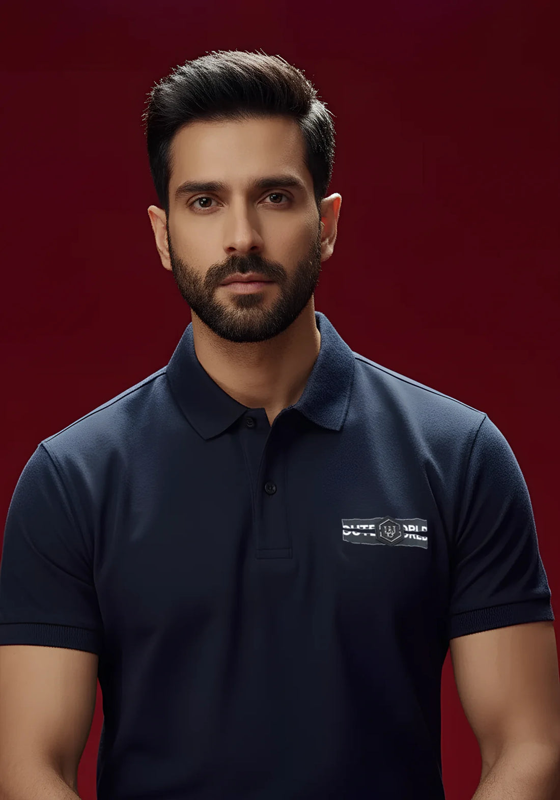 Party Pulse Back Print Luxe Polo