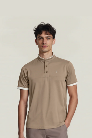 The Manor Club Polo - Taupe Sand