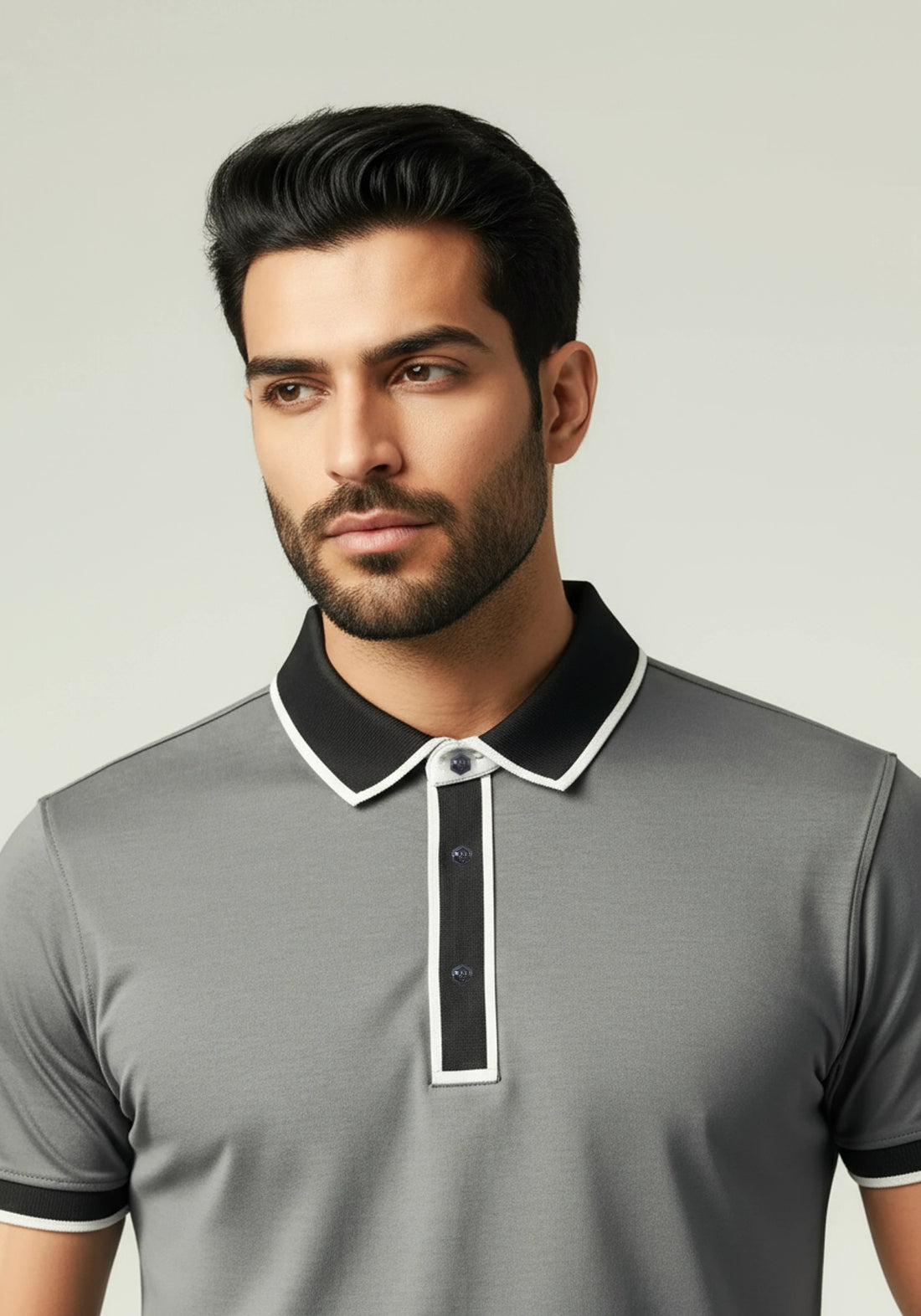 The Velvet Hour Liquid Polo grey