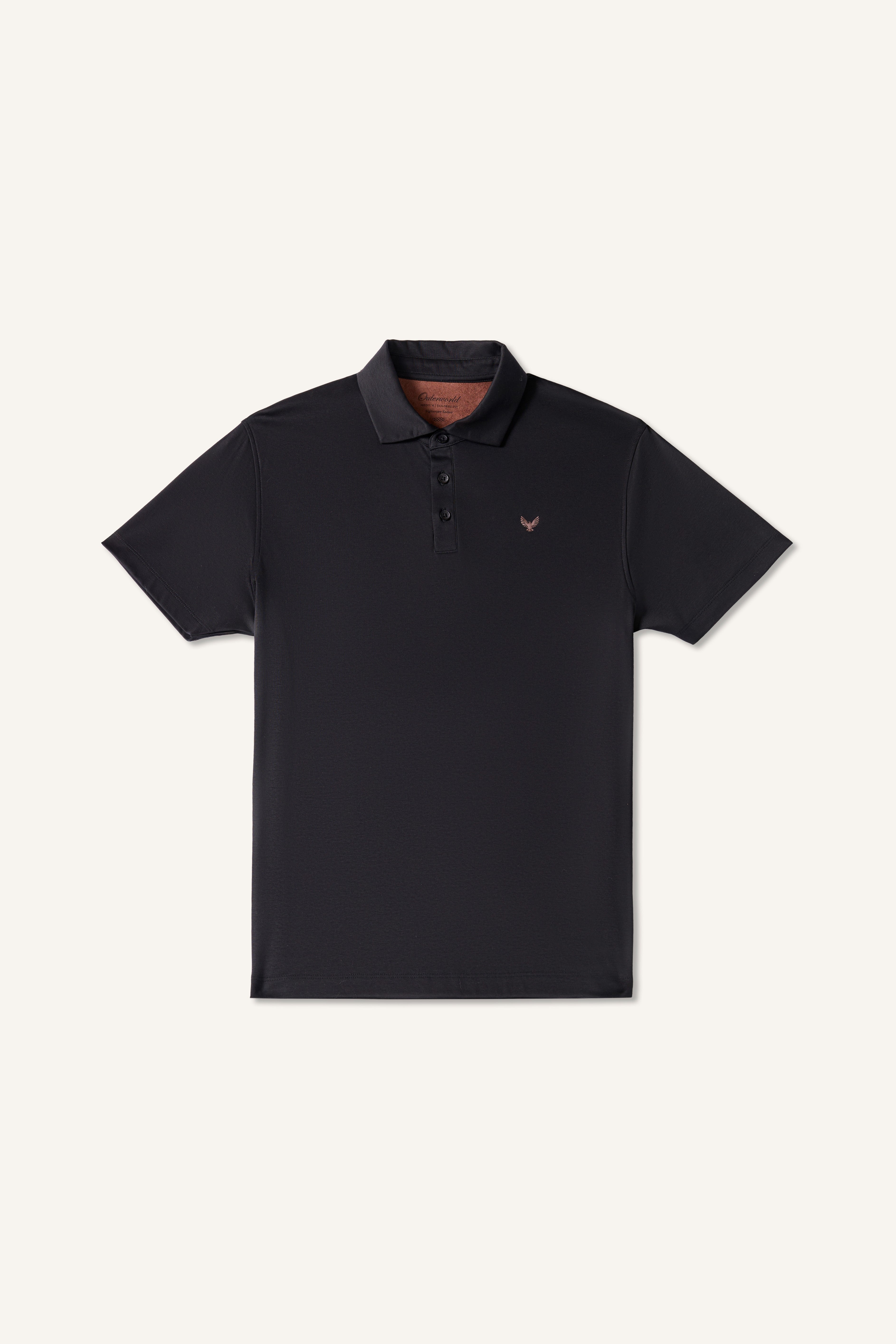 ARIN – The Lucky Dove Black Polo-Lustra Cotton