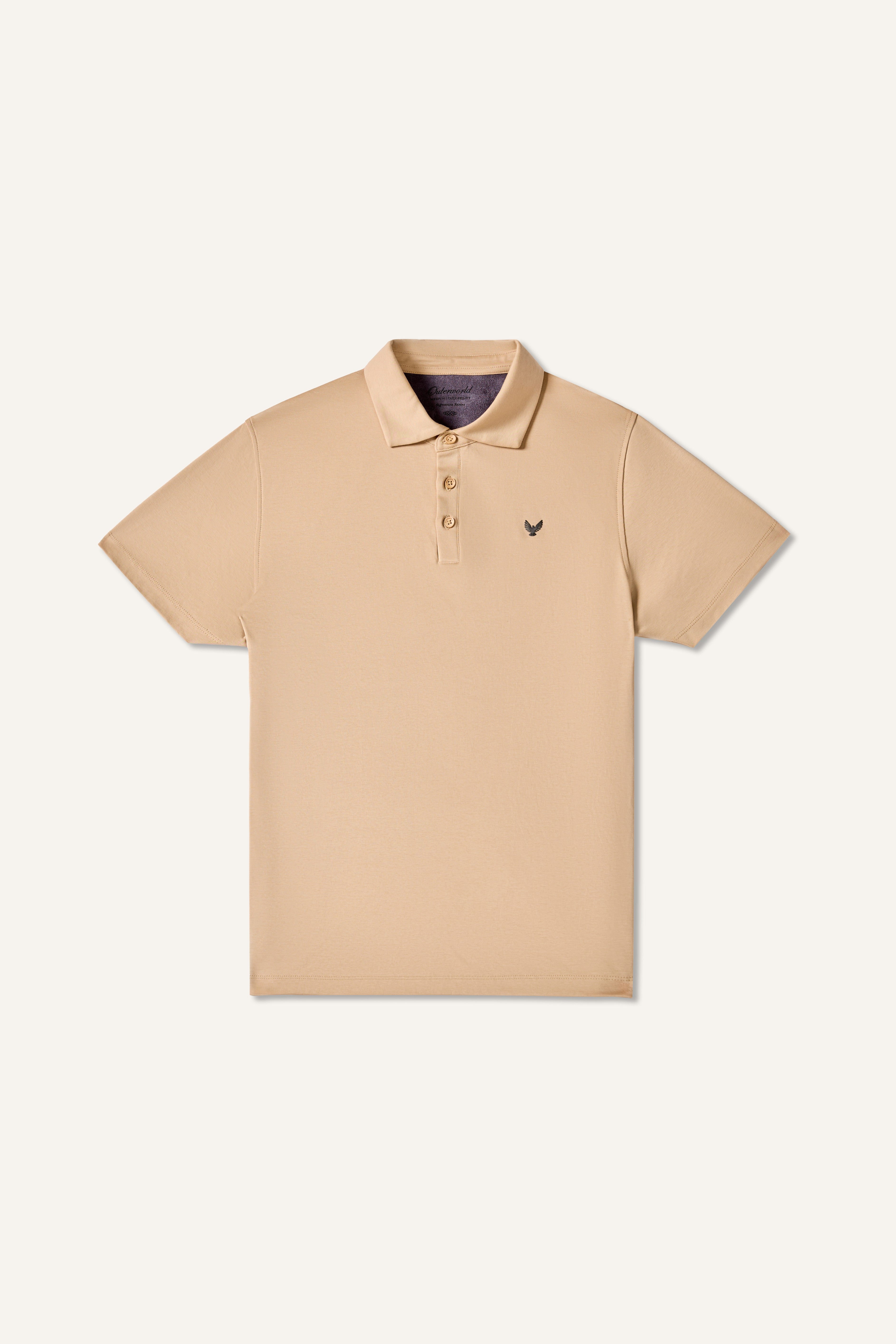 ARIN – The Lucky Dove Beige Polo-Lustra Cotton