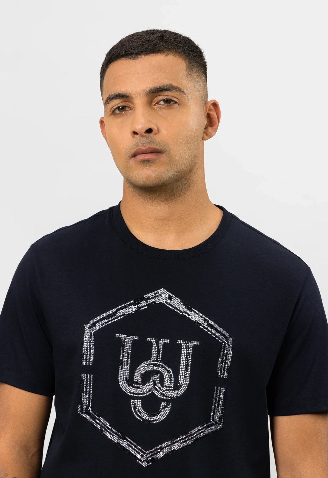 Rhinestone Reverie Mens Luxury T-Shirt
