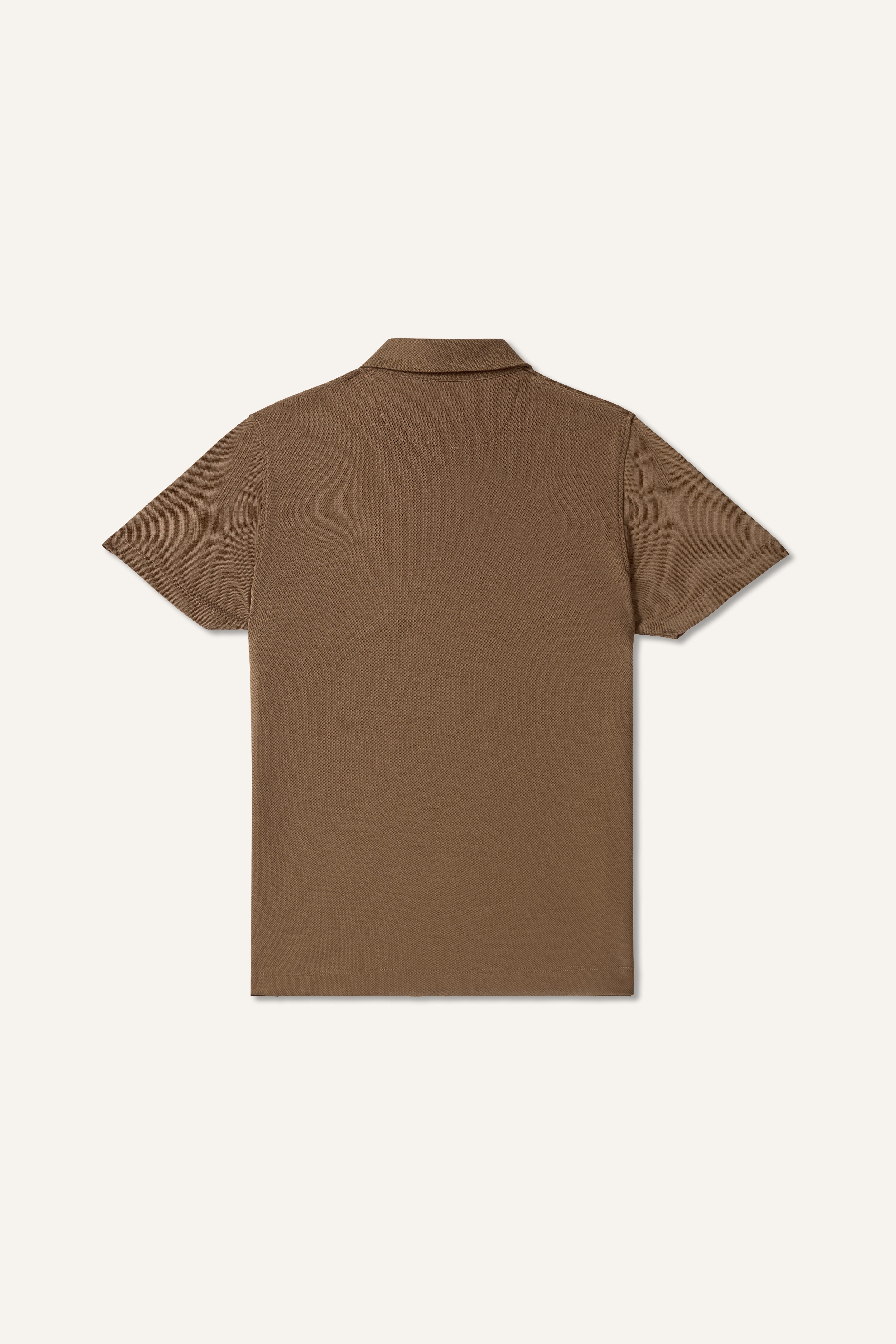 ARIN – The Lucky Dove Brown Polo with Suede Detail