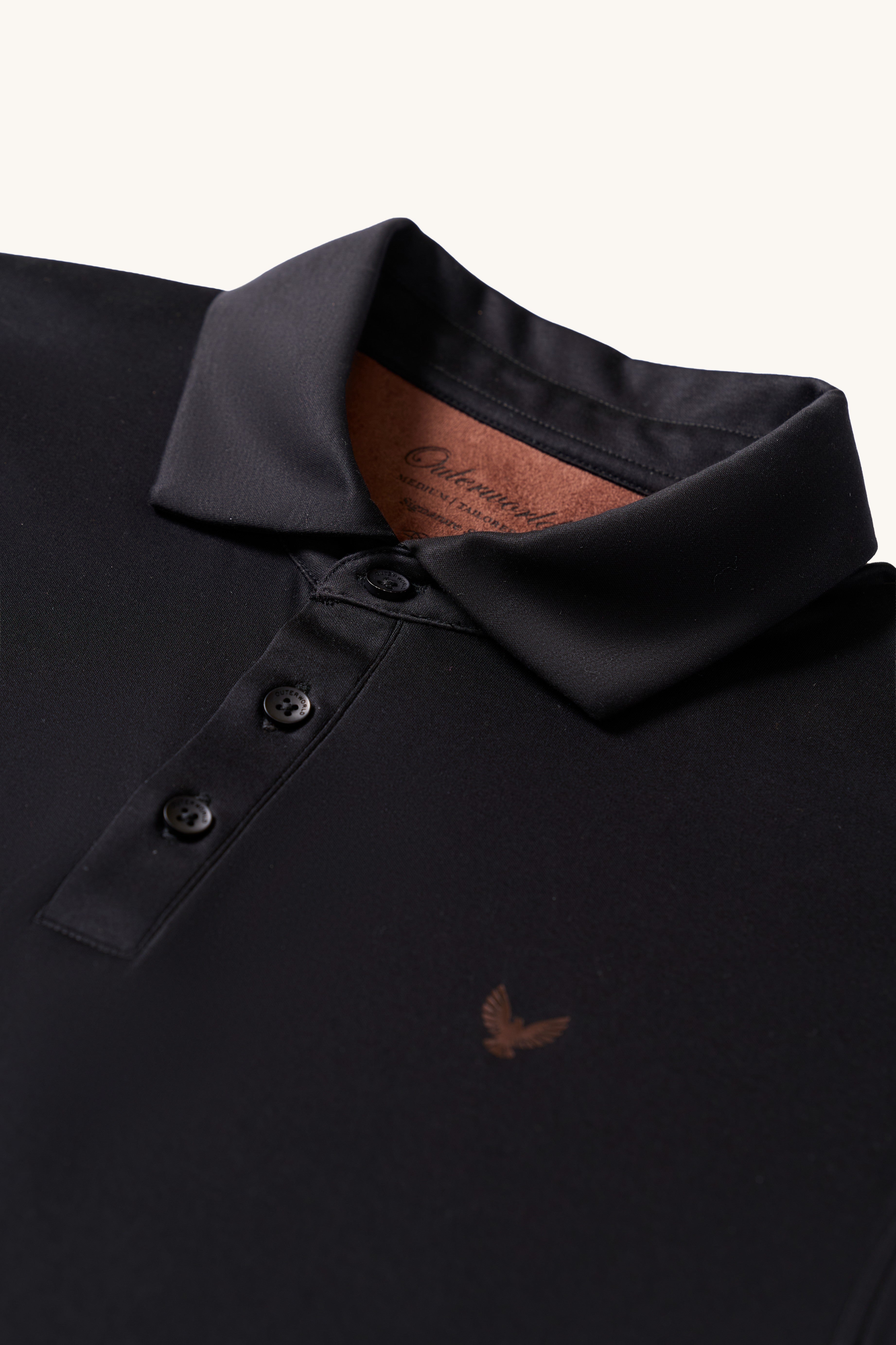 ARIN – The Lucky Dove Black Polo-Lustra Cotton