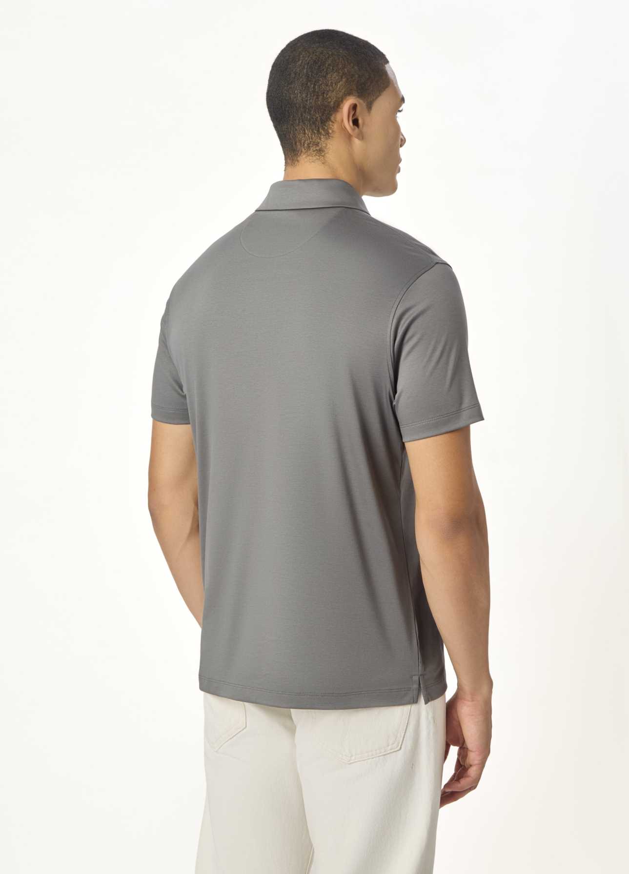 ARIN – The Lucky Dove Grey Polo-Lustra Cotton