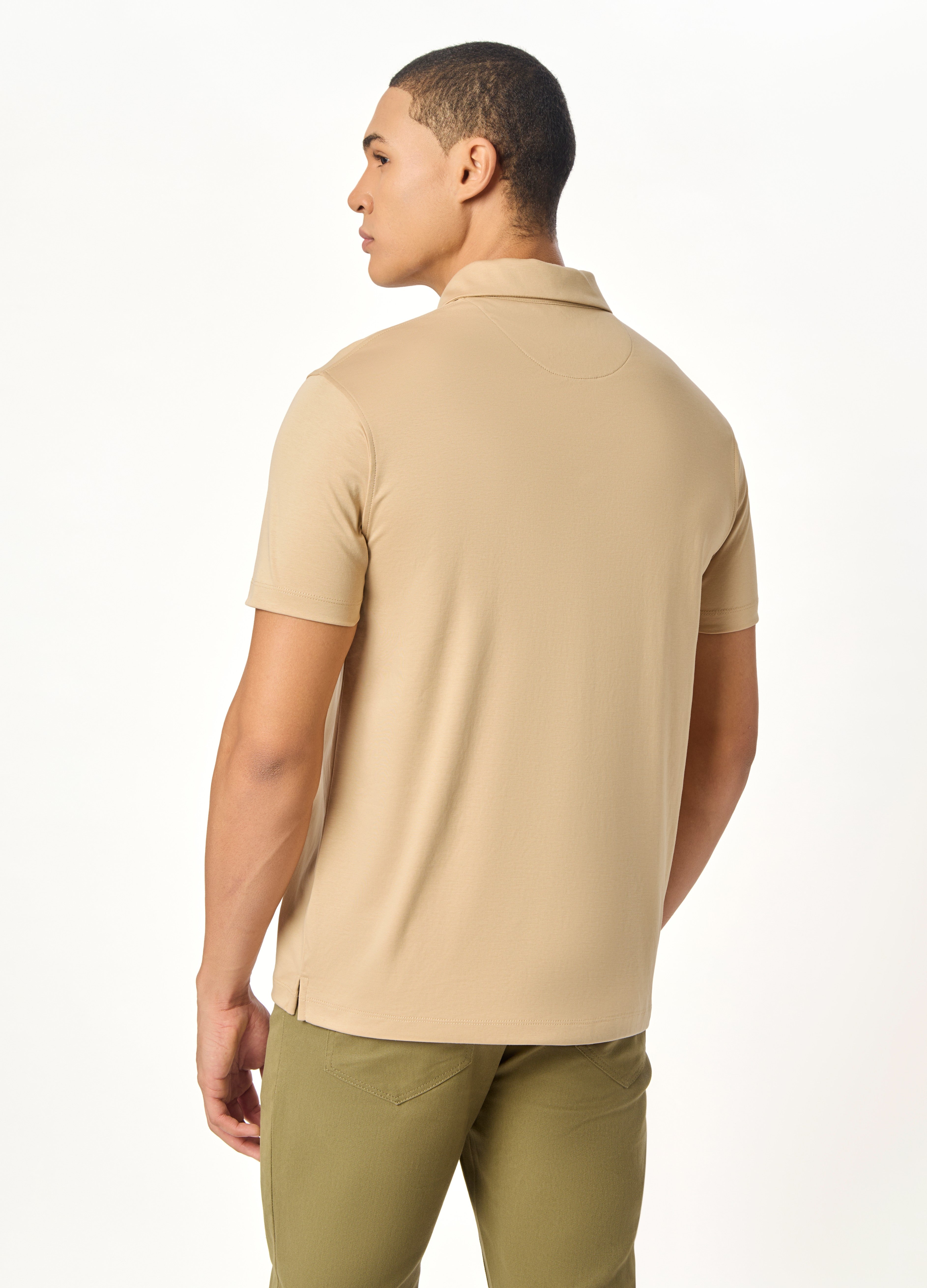 ARIN – The Lucky Dove Beige Polo-Lustra Cotton