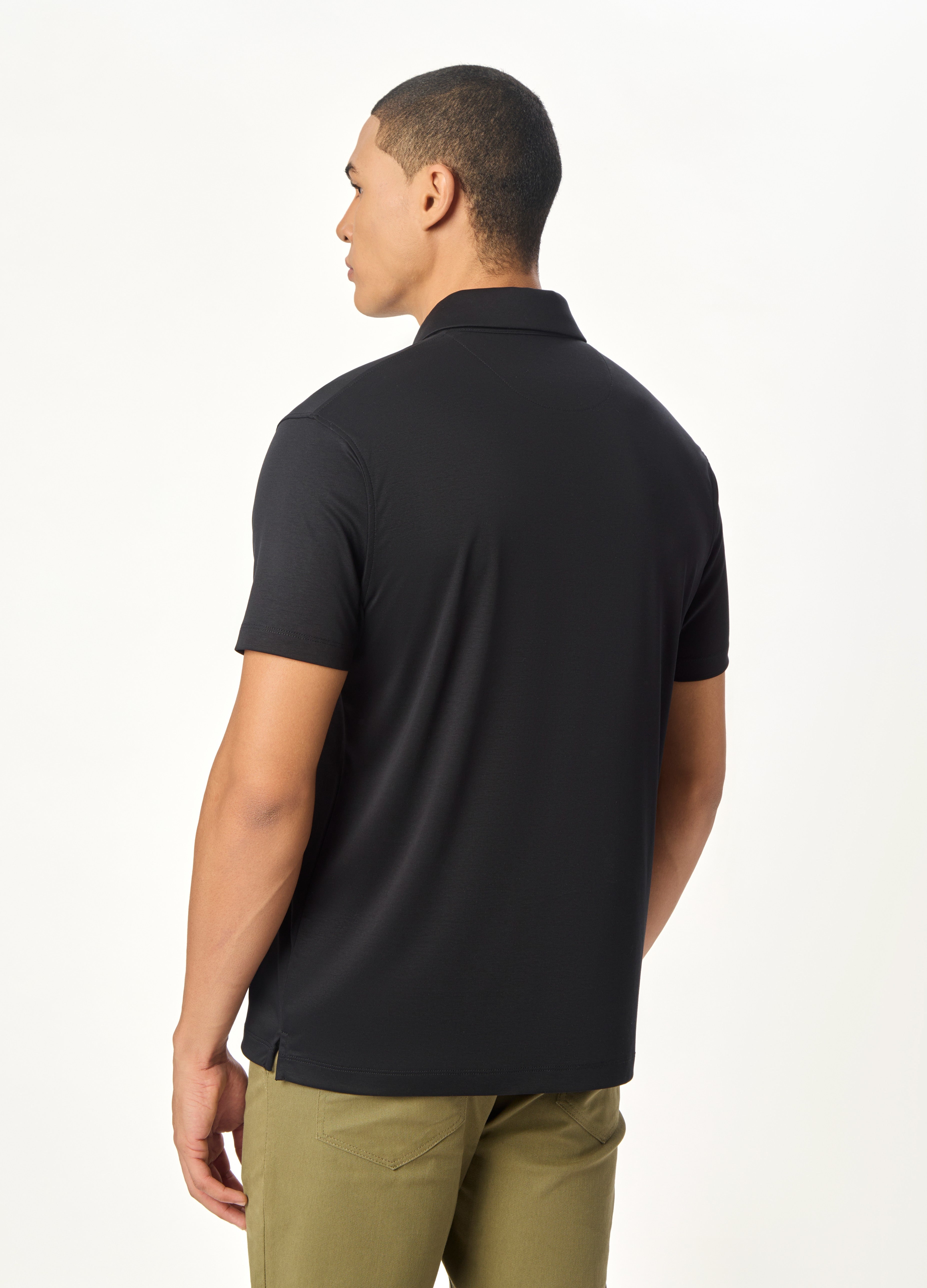 ARIN – The Lucky Dove Black Polo-Lustra Cotton