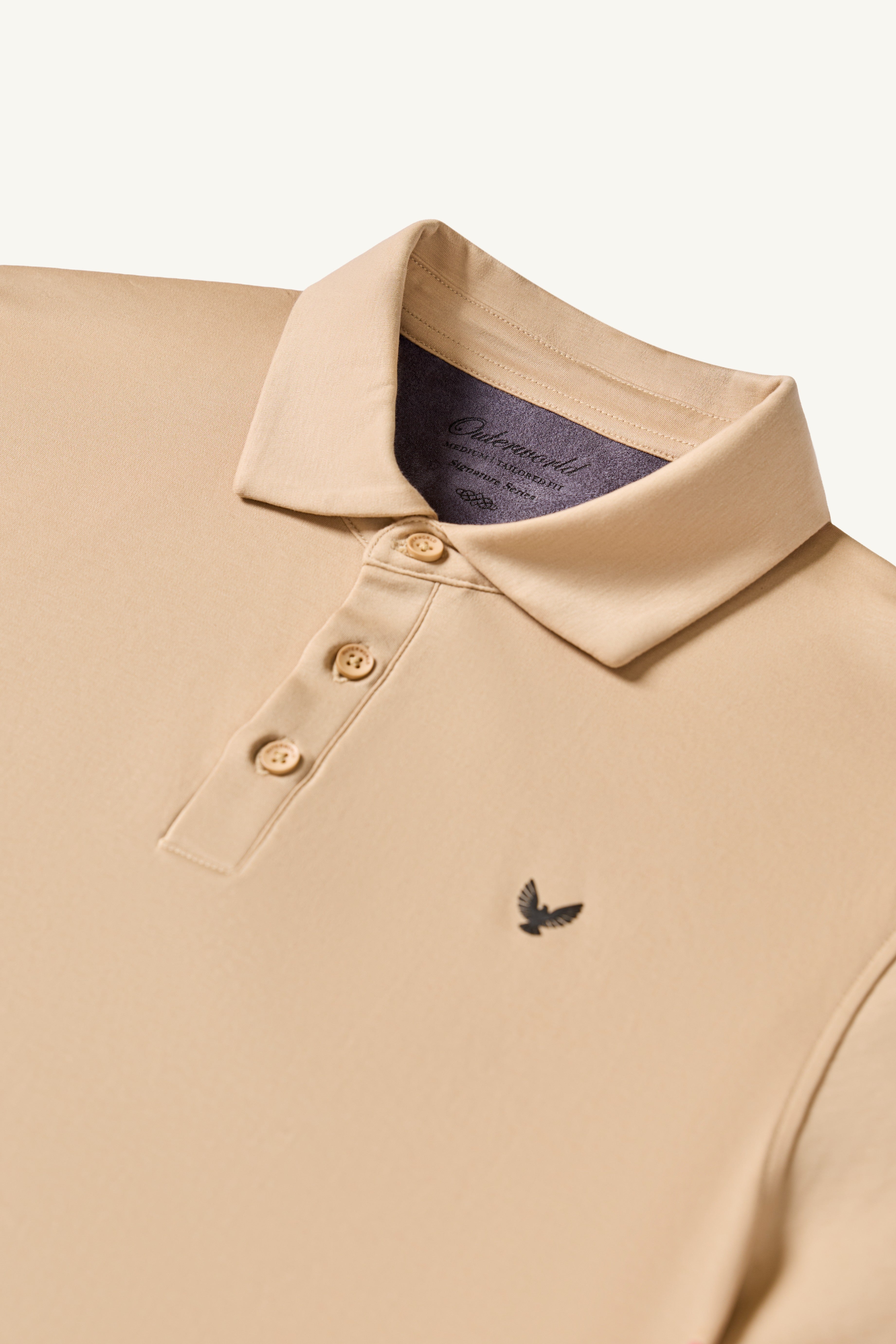 ARIN – The Lucky Dove Beige Polo-Lustra Cotton