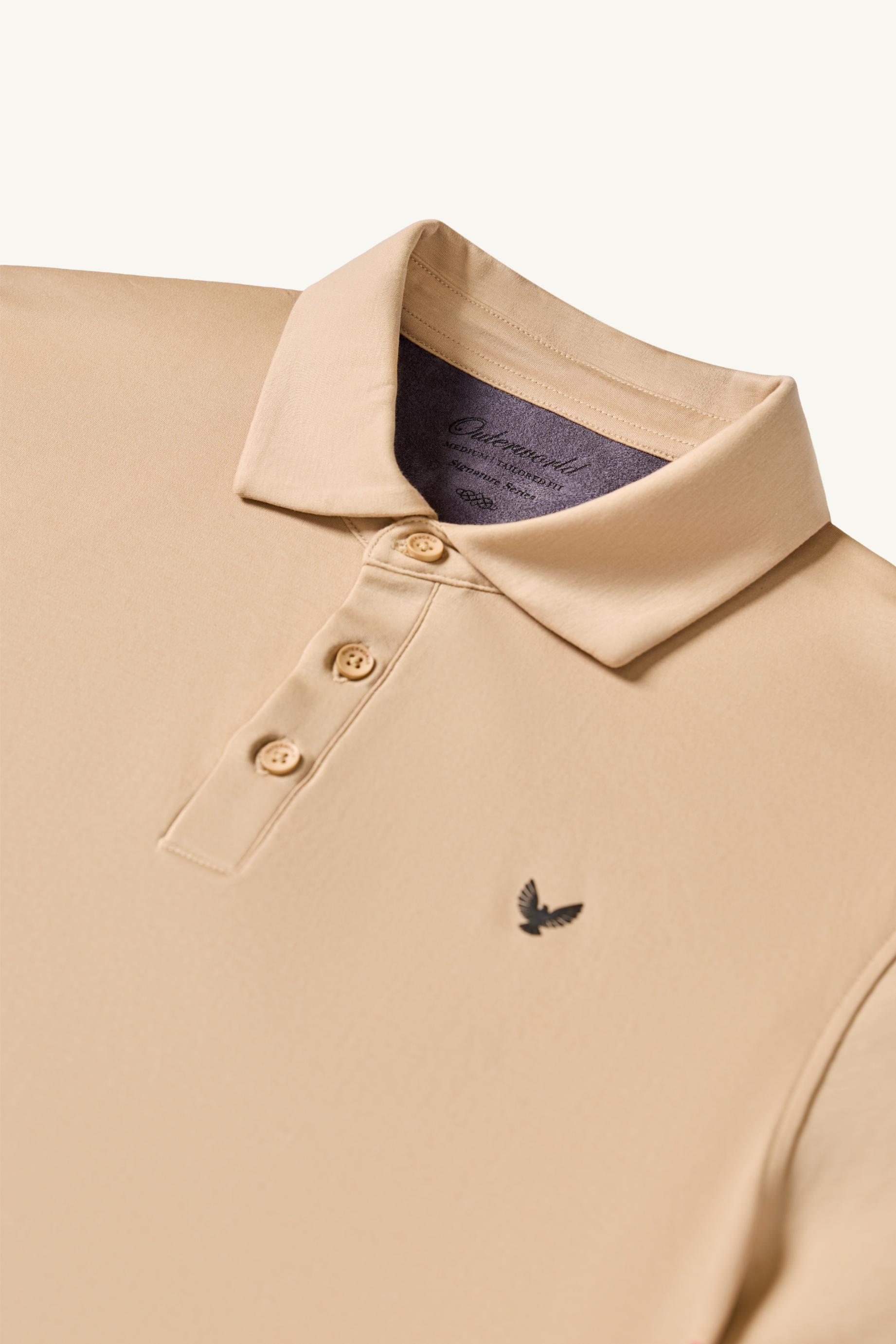 ARIN – The Lucky Dove Beige Polo-Lustra Cotton