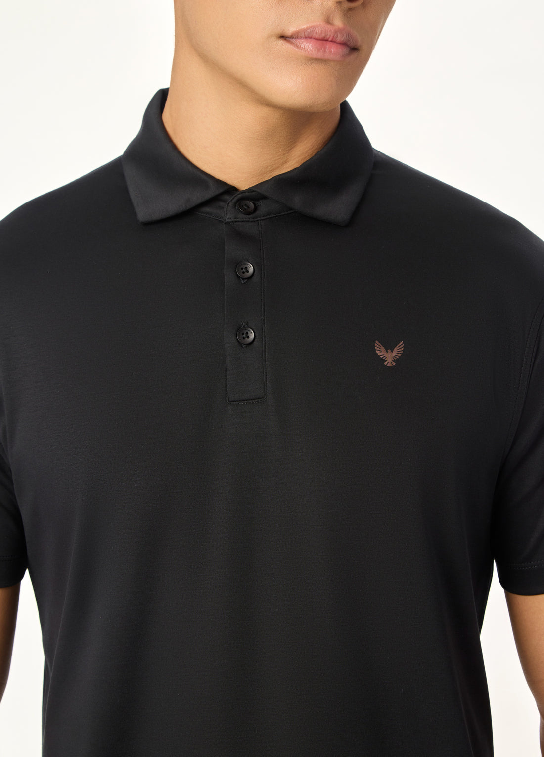 ARIN – The Lucky Dove Black Polo-Lustra Cotton