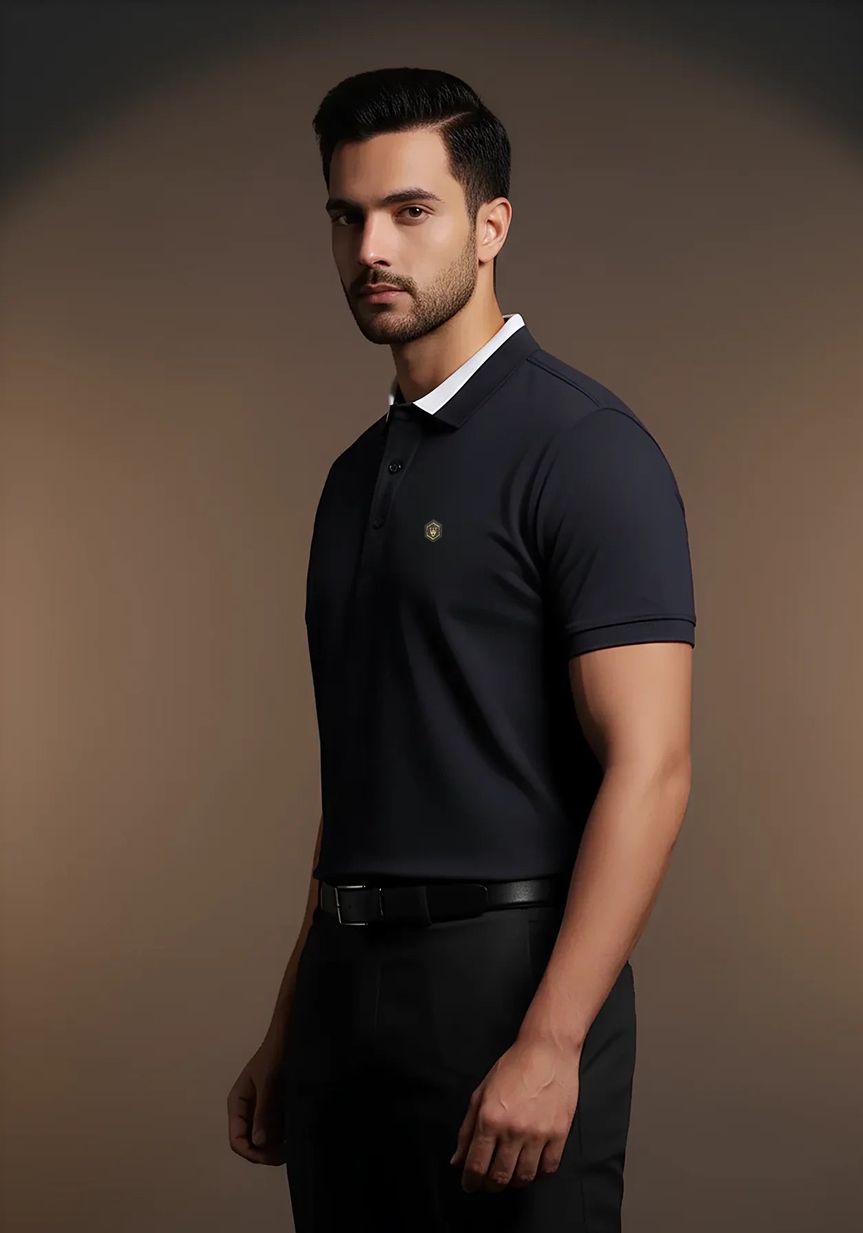 Afterglow Waffle Poloshirt