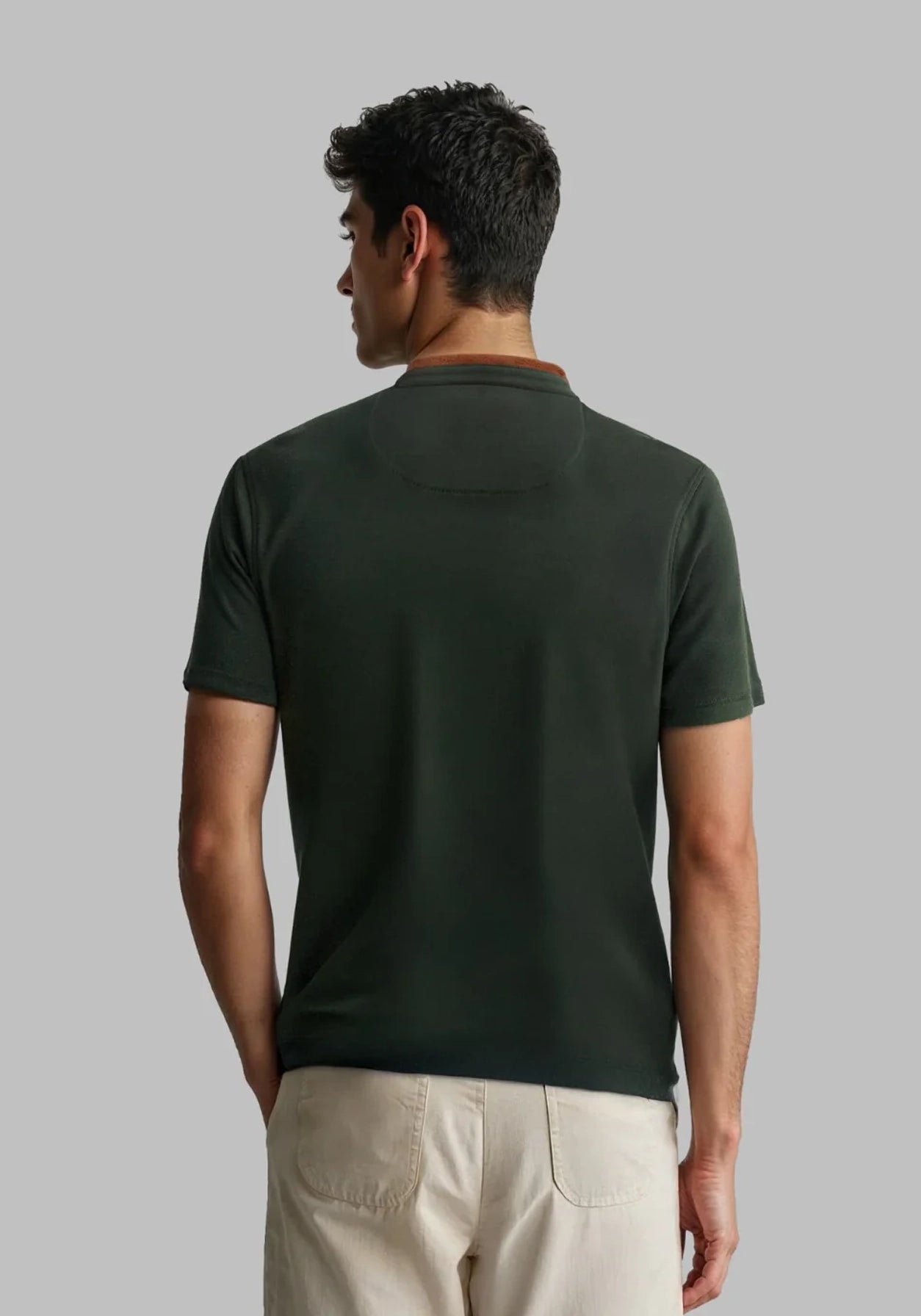 Terra Suede Green Mandarin Polo