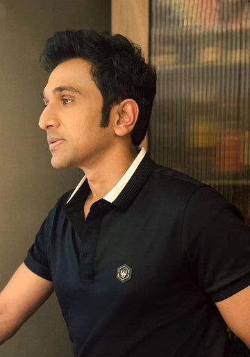 Afterglow Waffle Poloshirt