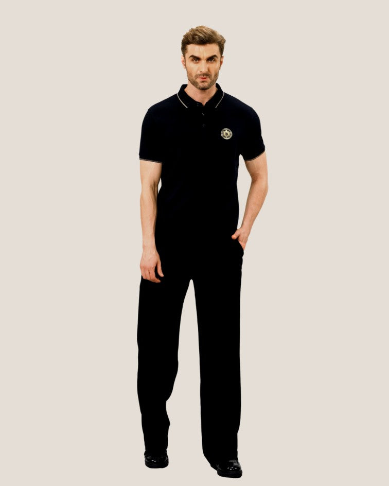 Regal Elegance Branded Badge Luxe Polo