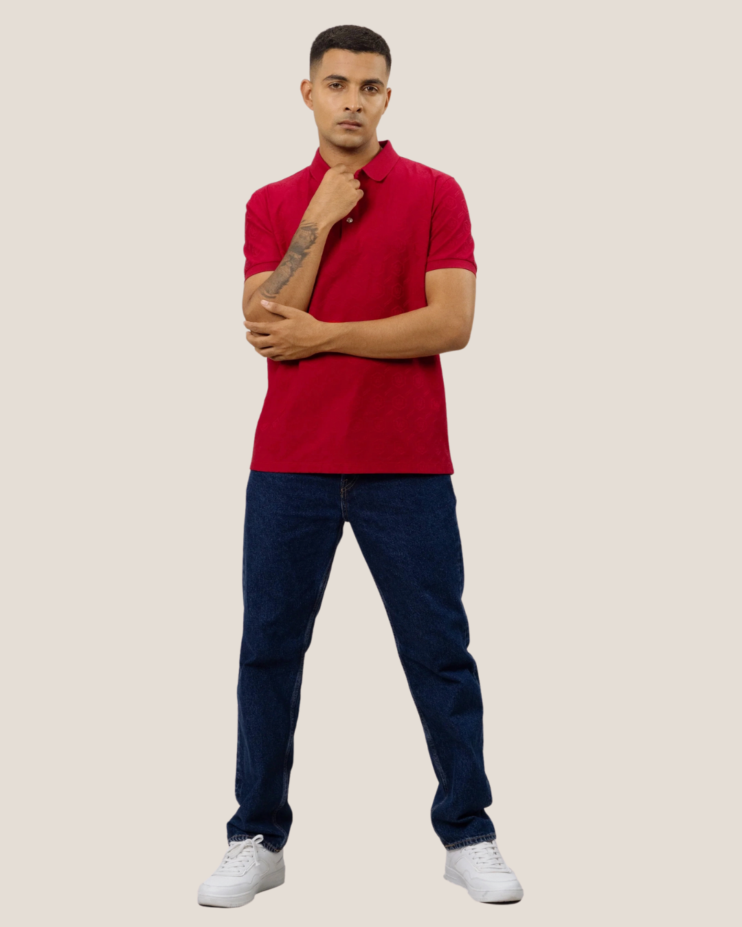 Plush Jacquard Polo