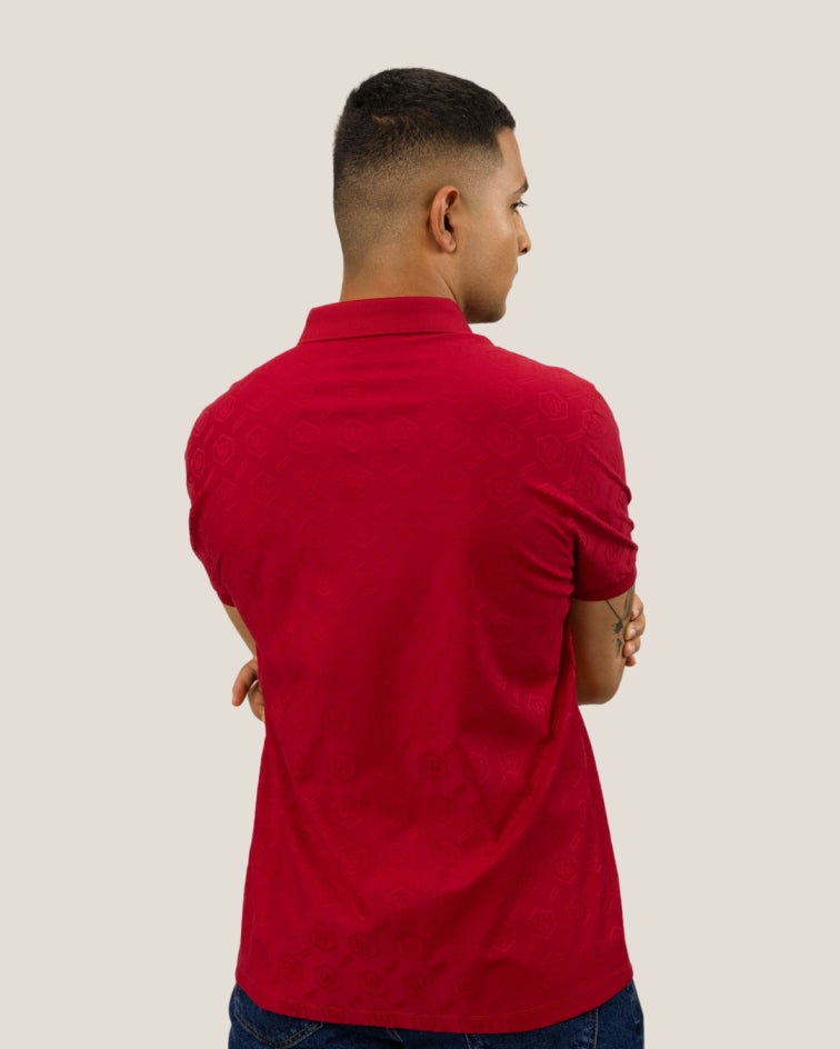 Plush Jacquard Polo