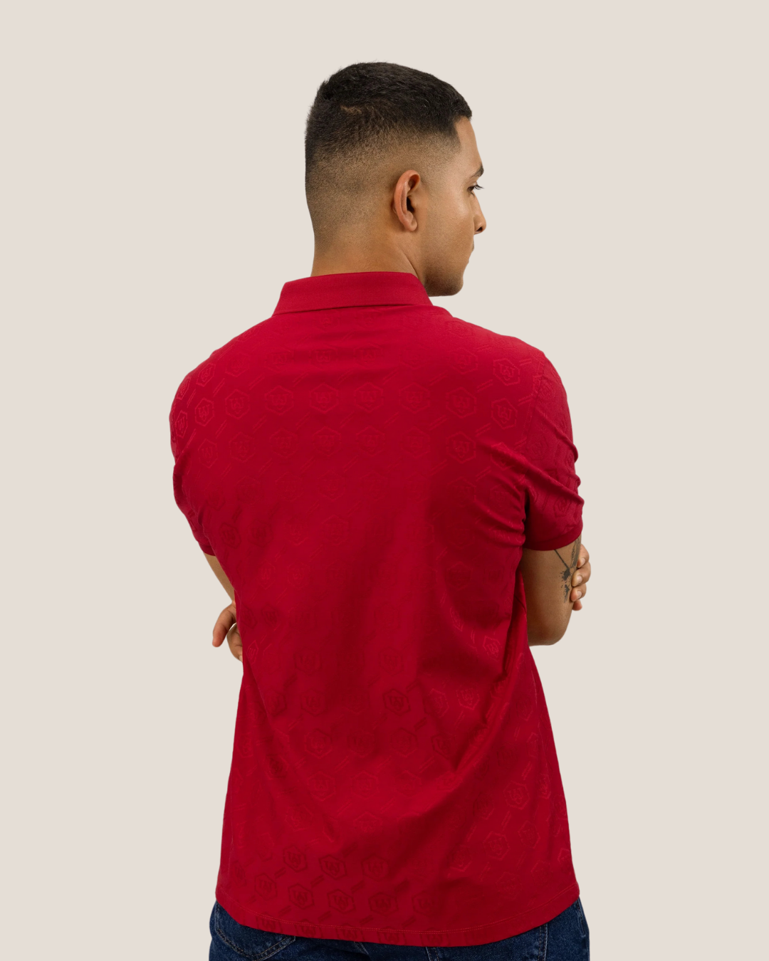 Plush Jacquard Polo
