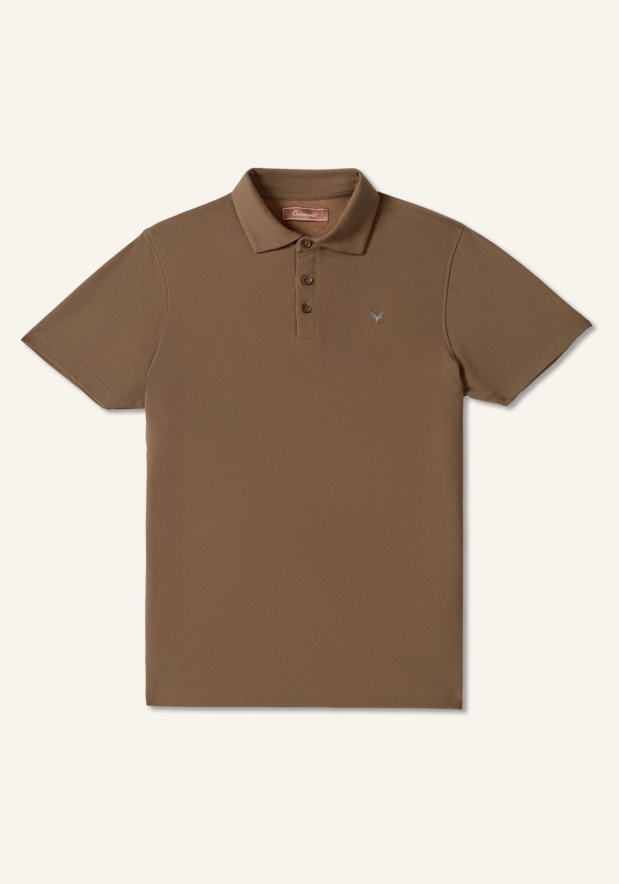 ARIN – The Lucky Dove Brown Polo with Suede Detail