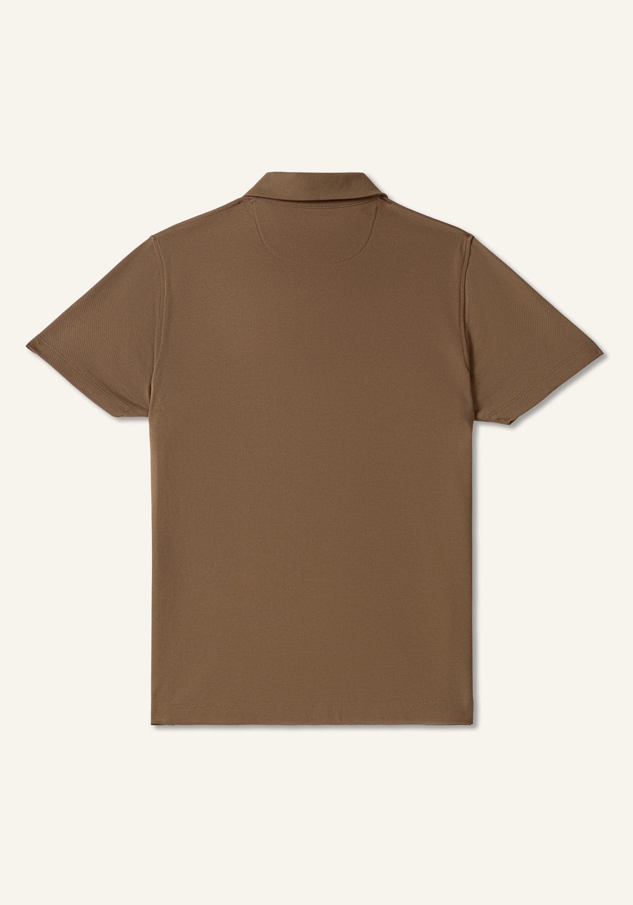 ARIN – The Lucky Dove Brown Polo with Suede Detail