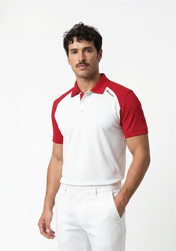 Travel Red Polo