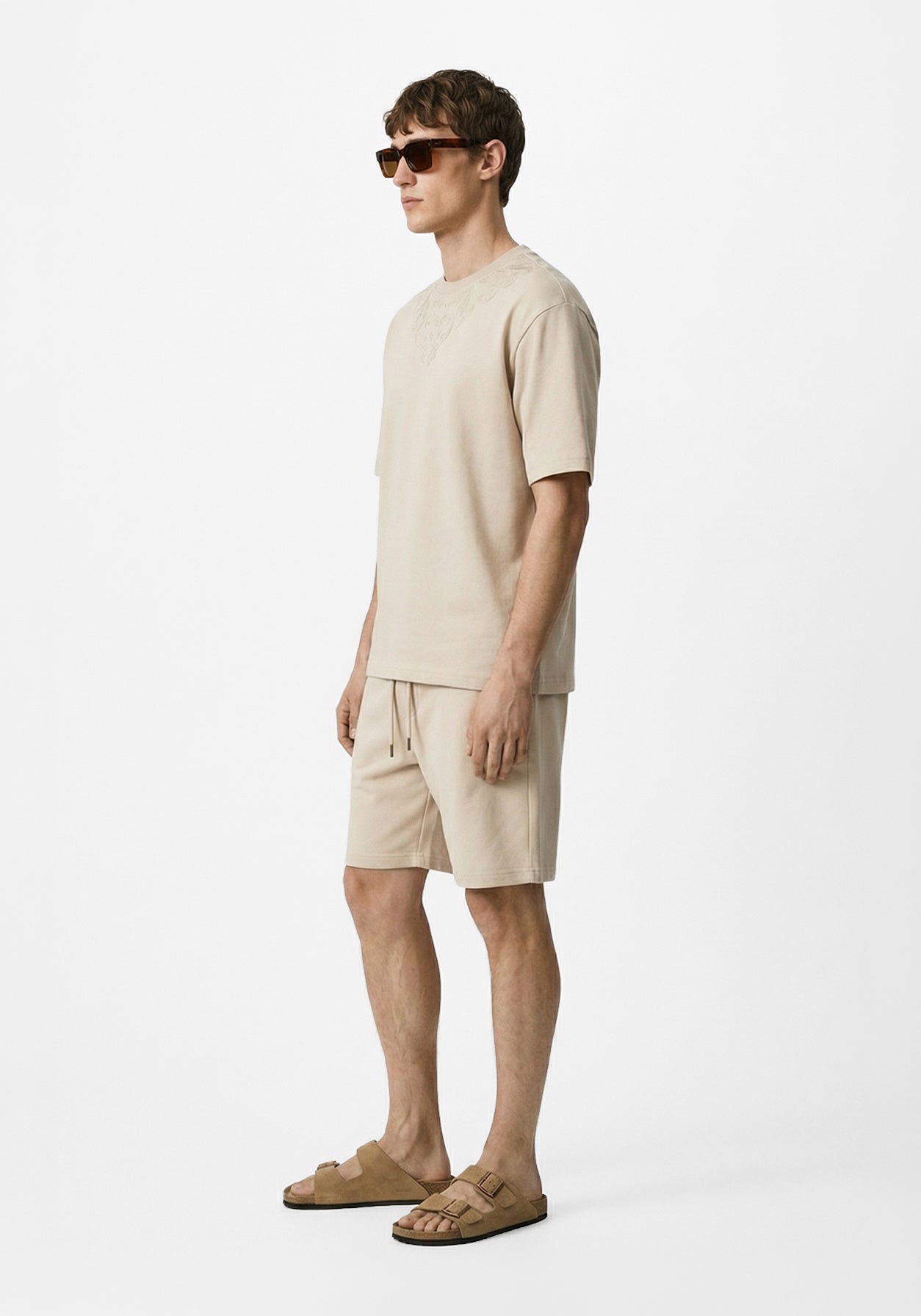 The Coast Embroidered Tee Beige