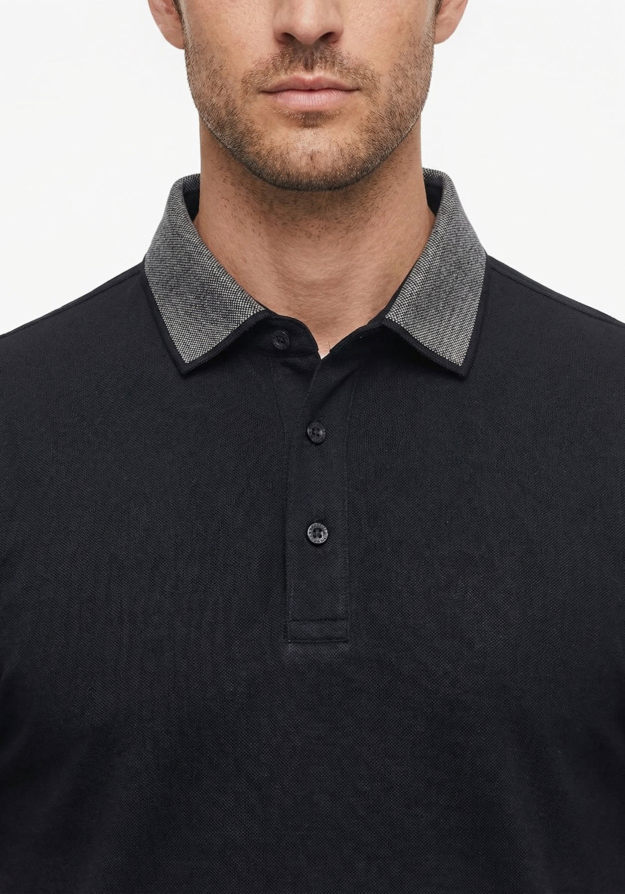 Thrive Black Collar Polo