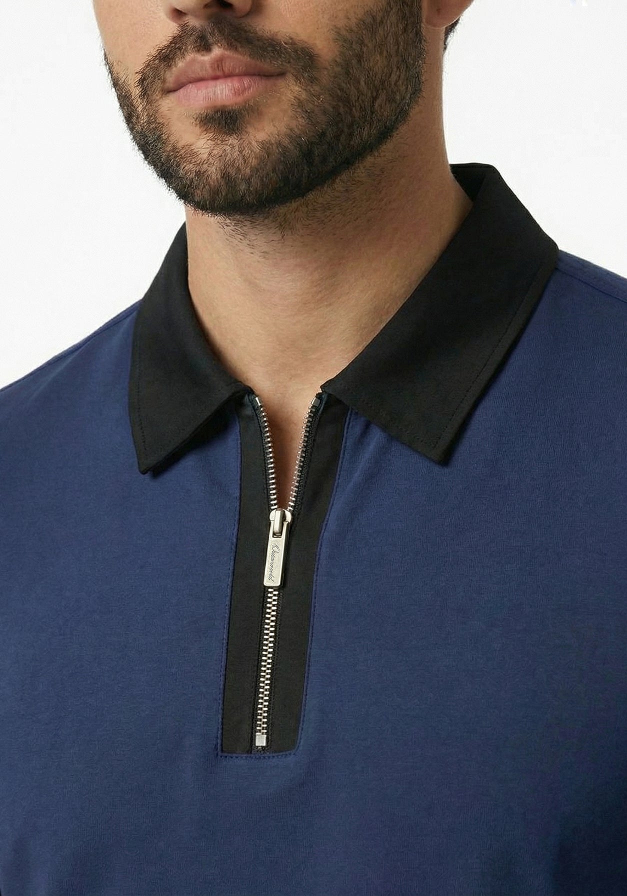 Founders Zipper Polo Blue