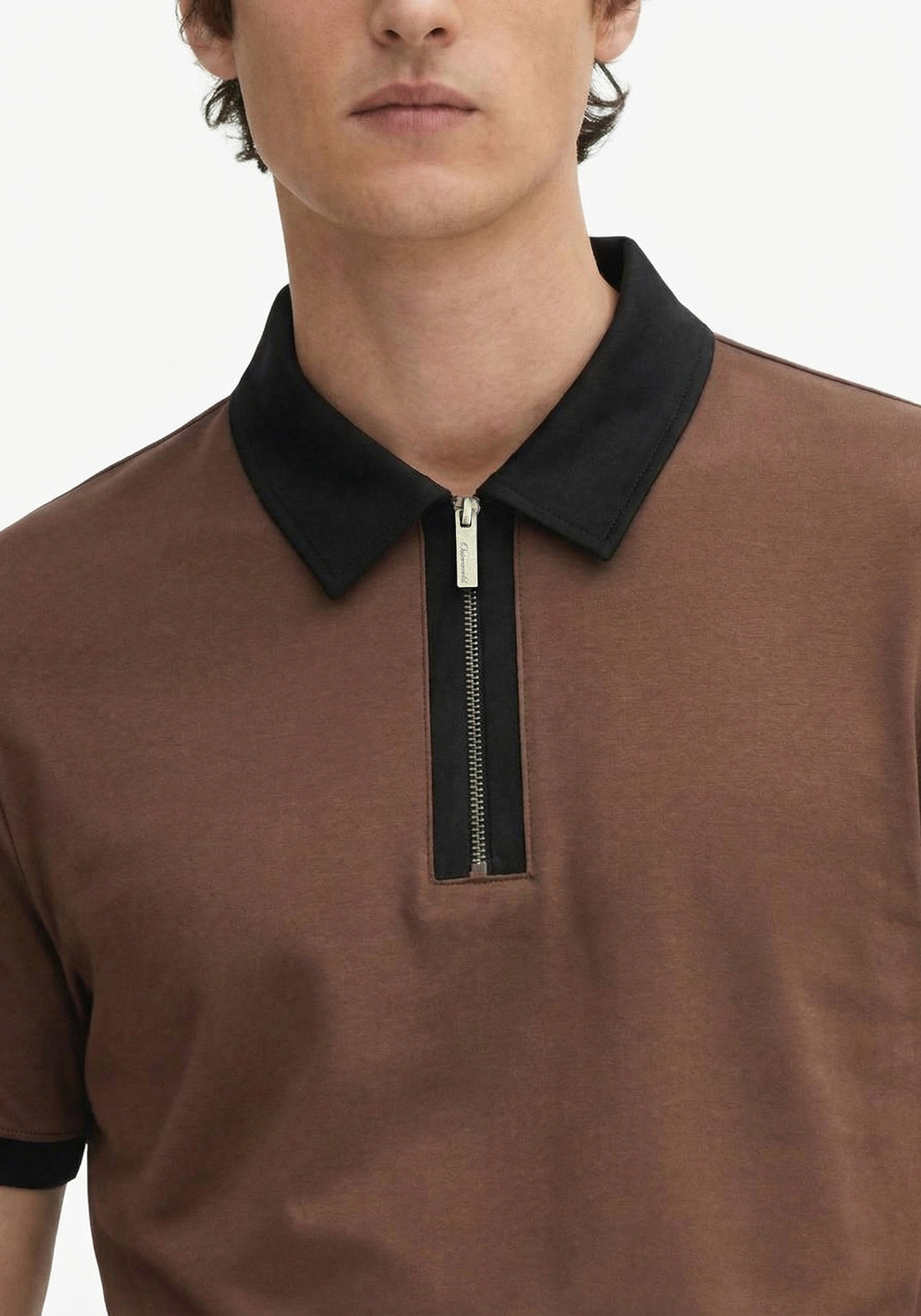 Founders Zipper Polo Rust