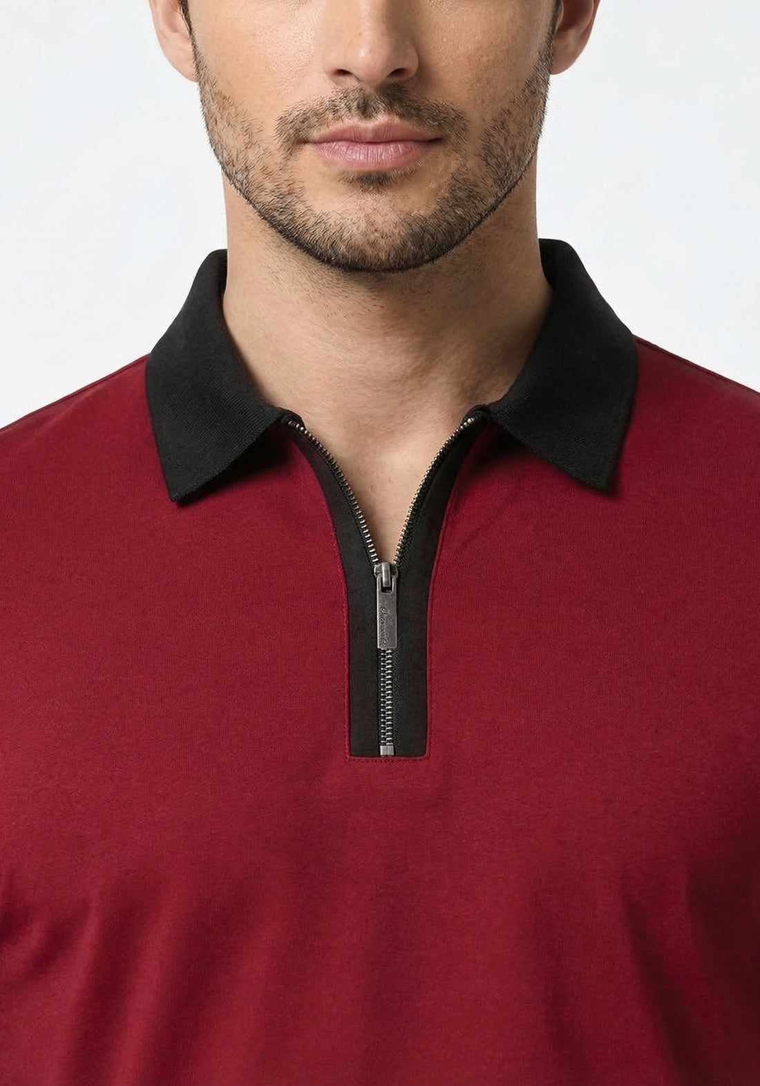 Imperial Zipper Polo Red