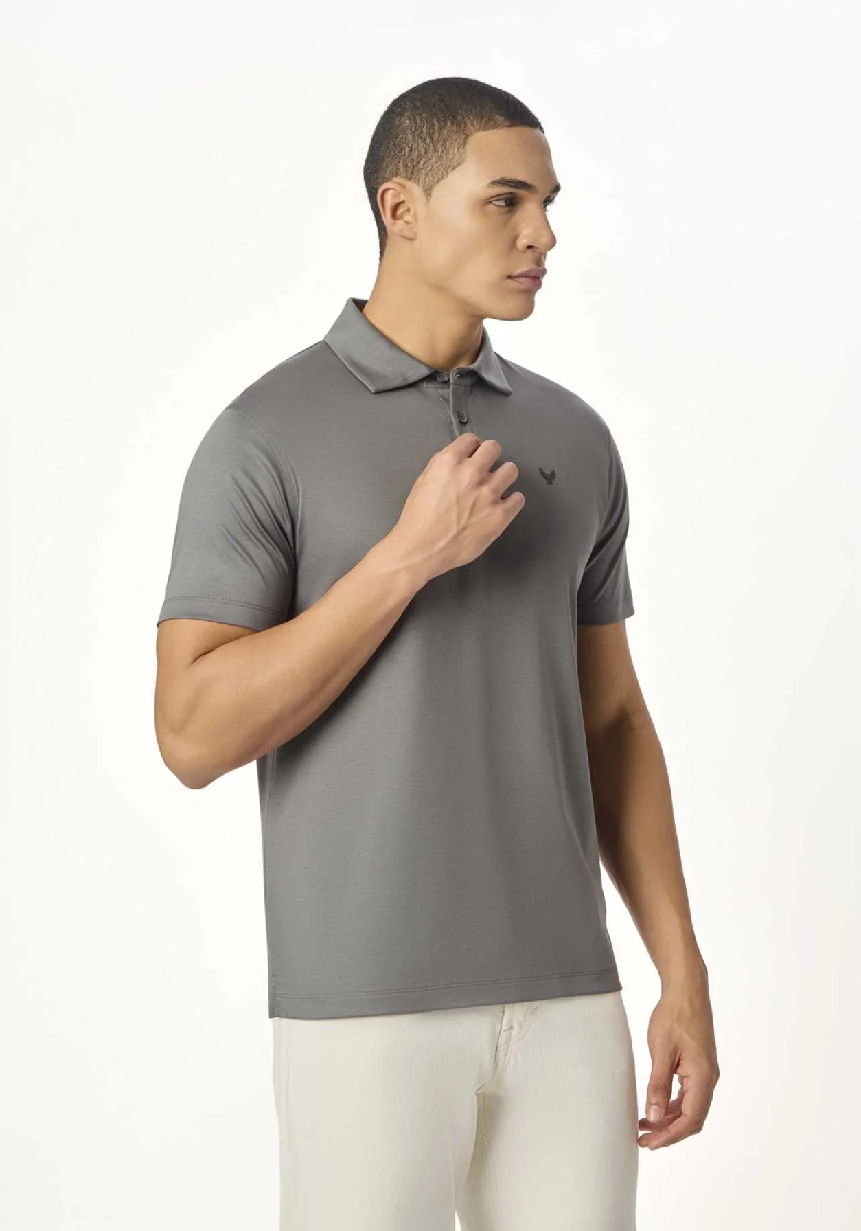 ARIN – The Lucky Dove Grey Polo-Lustra Cotton