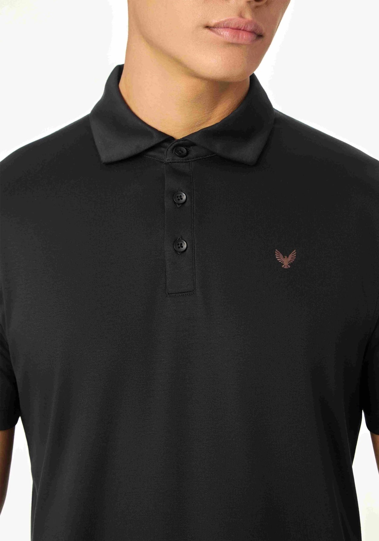 ARIN – The Lucky Dove Black Polo-Lustra Cotton