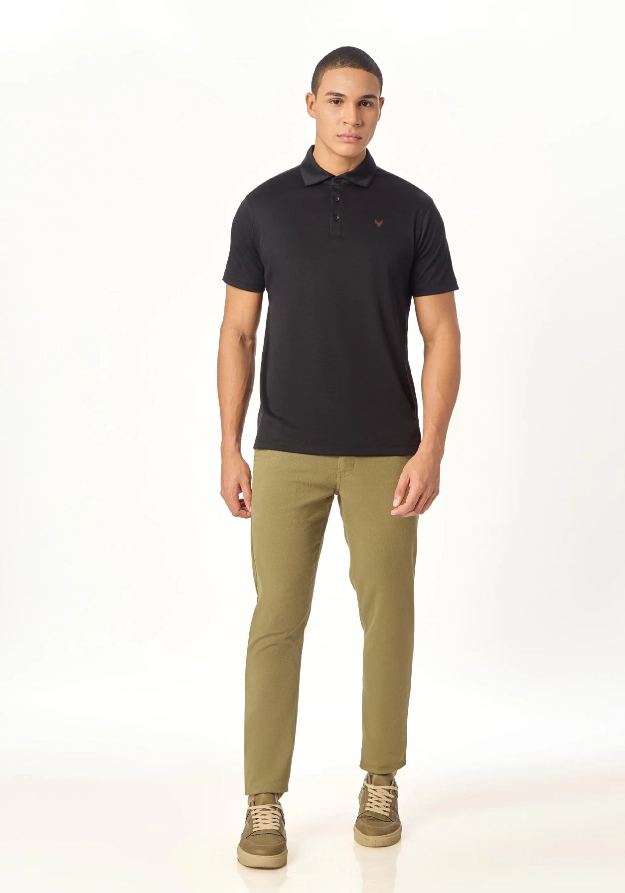 ARIN – The Lucky Dove Black Polo-Lustra Cotton