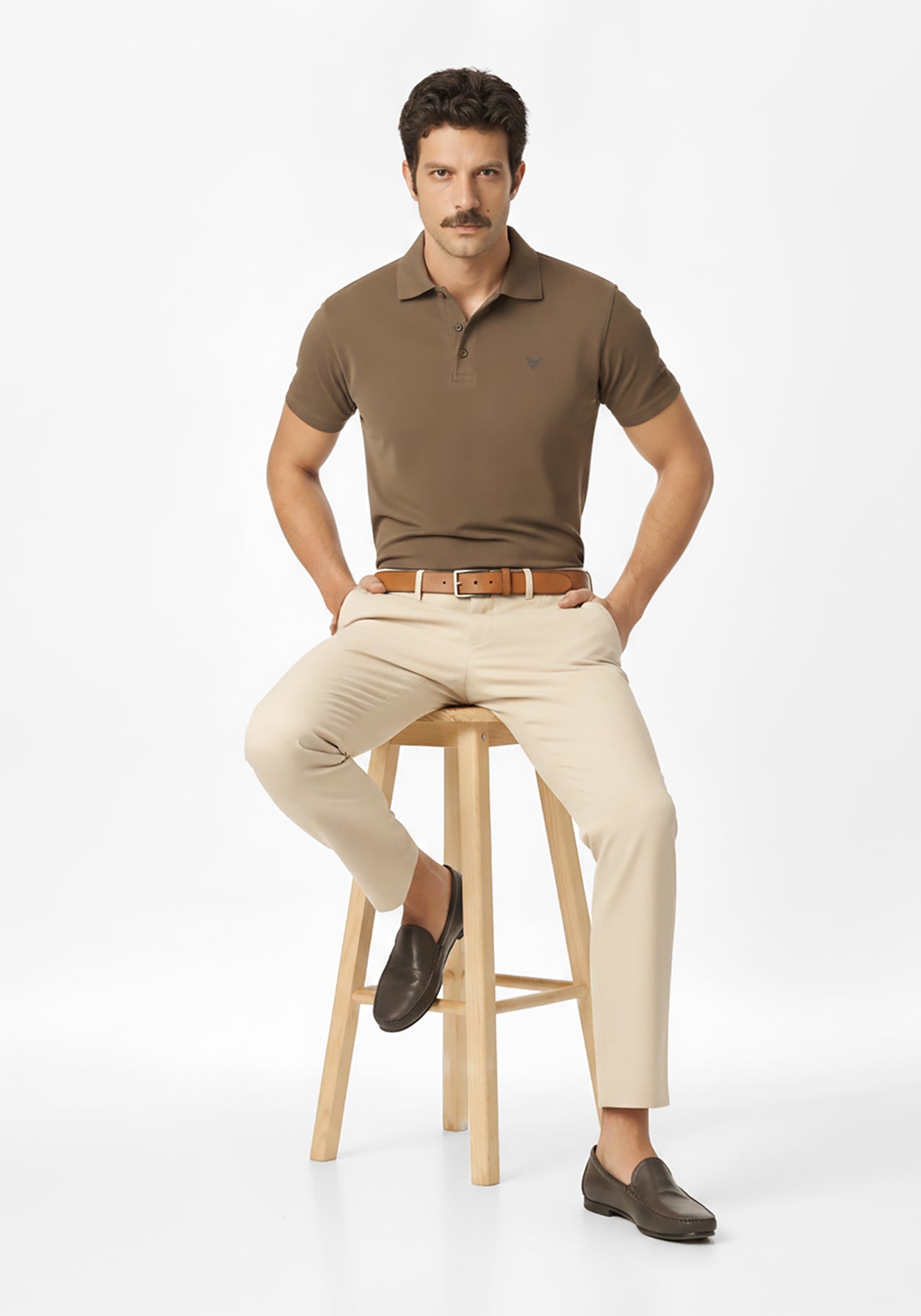 ARIN –Lucky Dove Brown Polo