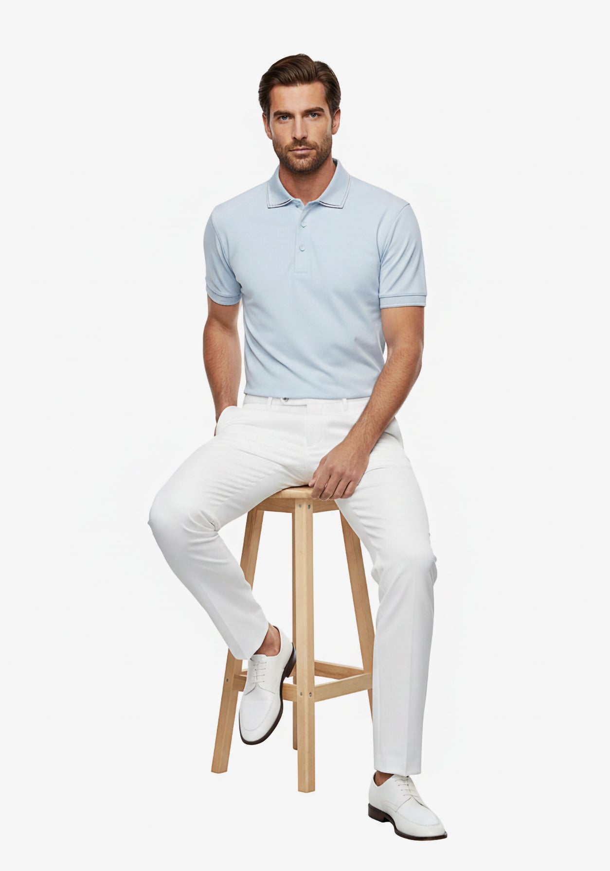 Twin Collar True Powder Blue