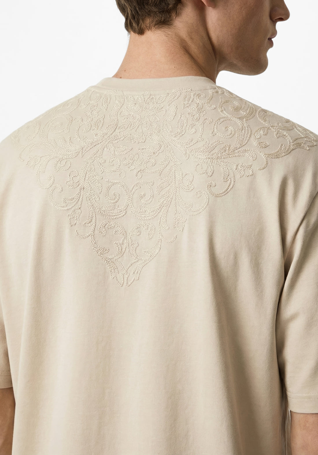 The Coast Embroidered Tee Beige