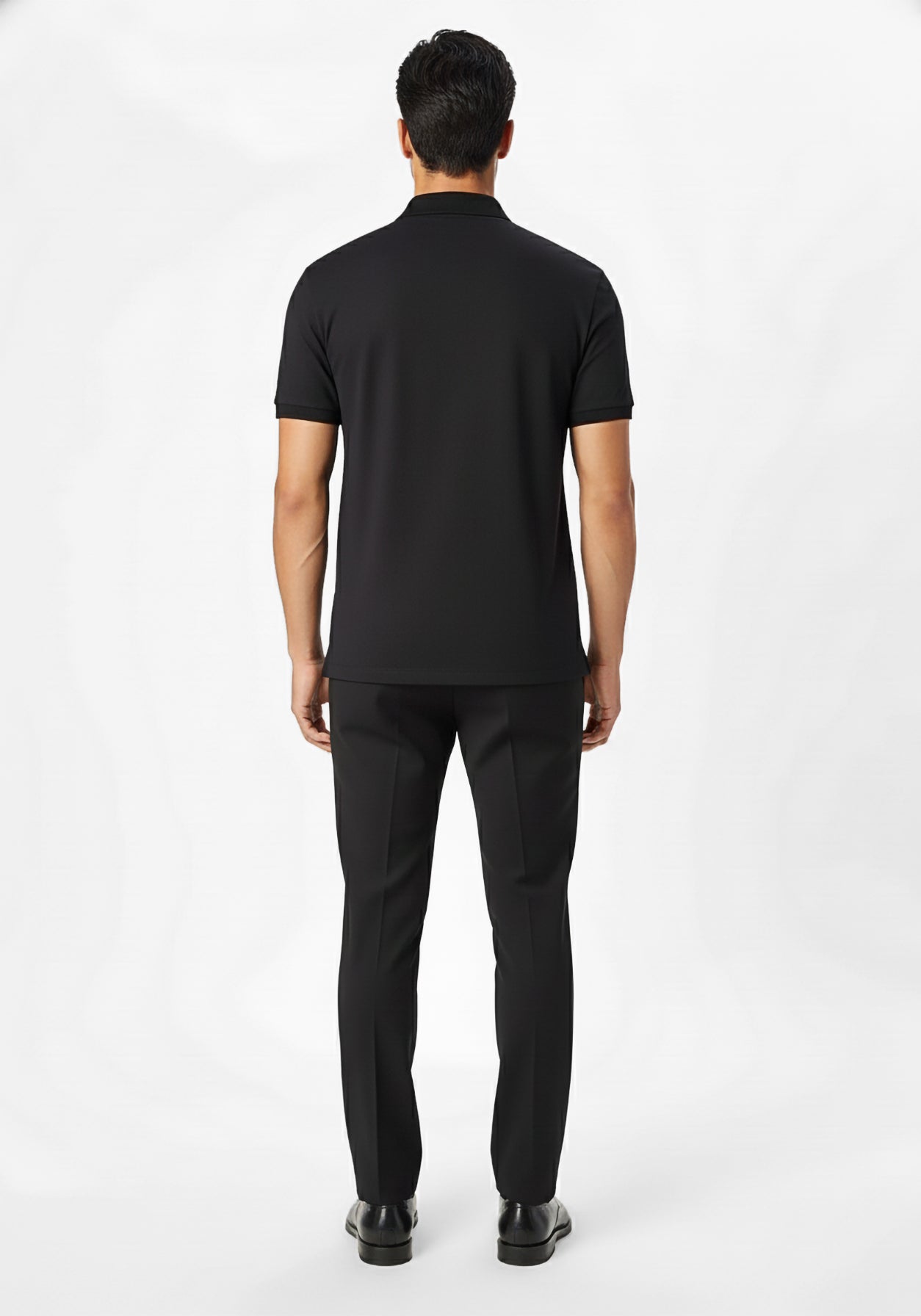 NOIR ZIPPER POLO BLACK