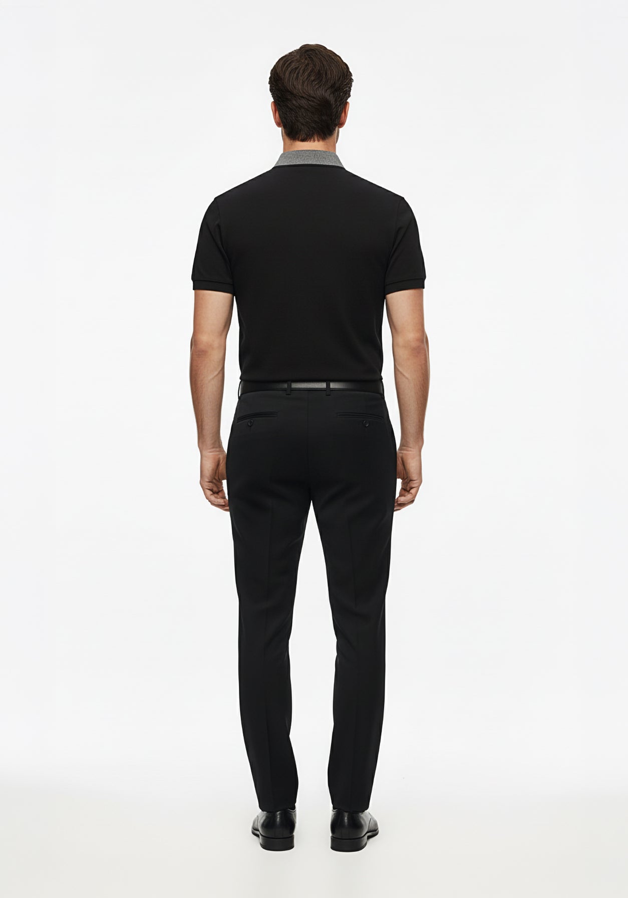 Thrive Black Collar Polo