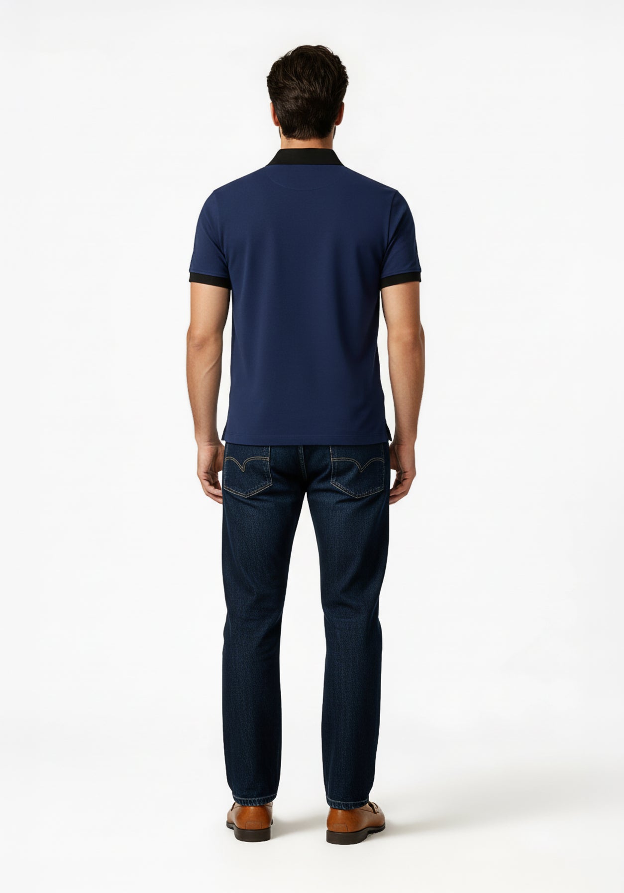 Founders Zipper Polo Blue