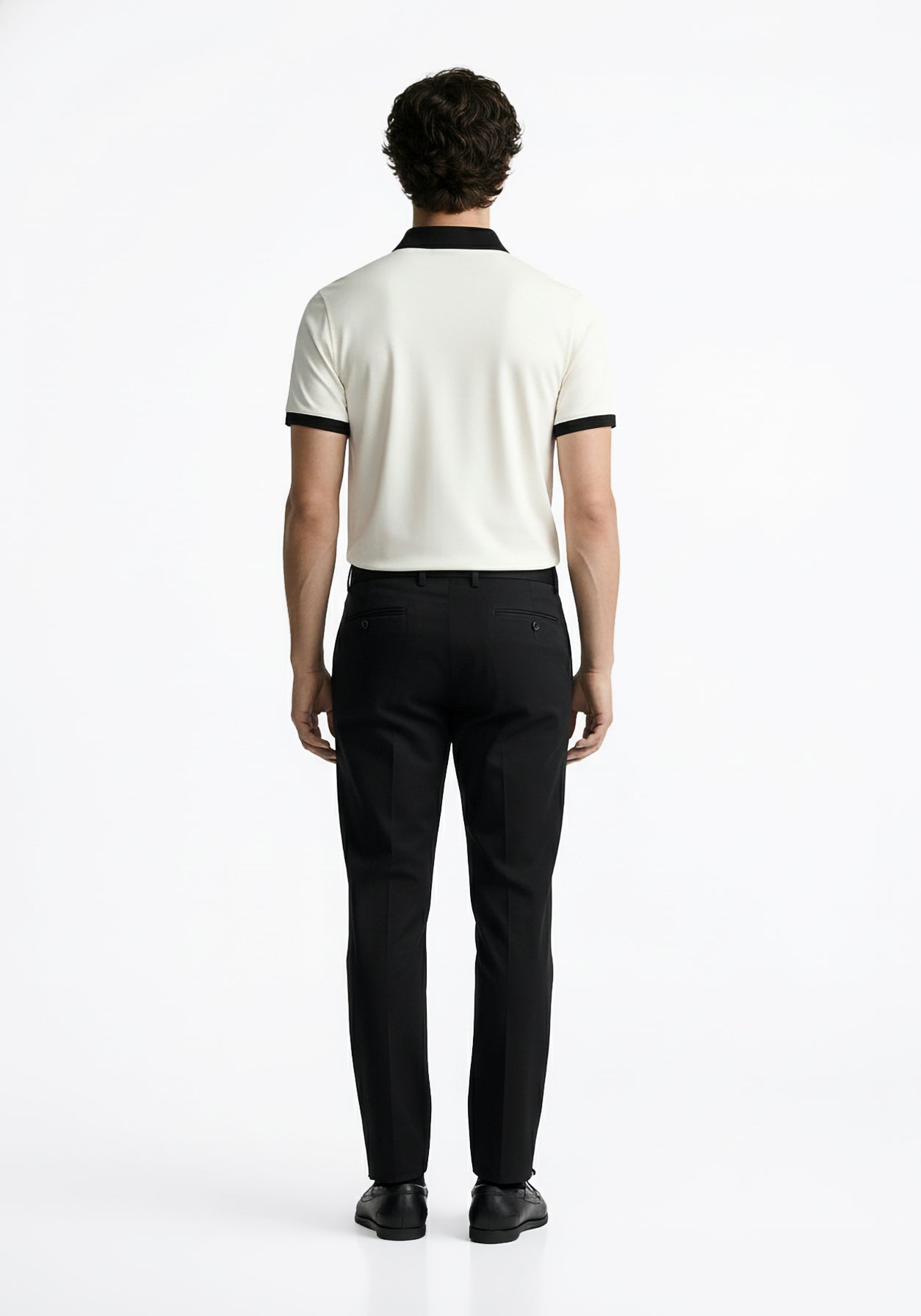 Founders Zipper Polo White