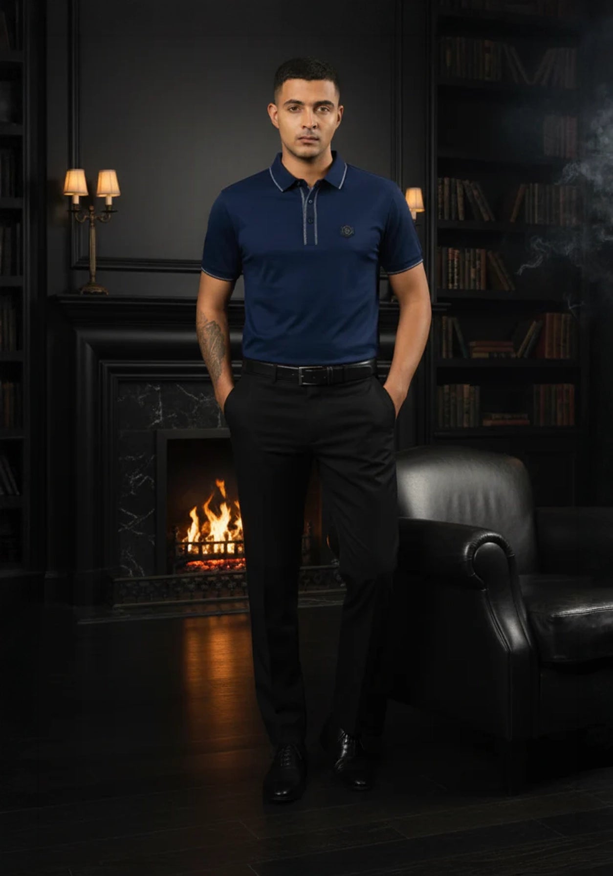 Blue Ember Luxe Poloshirt