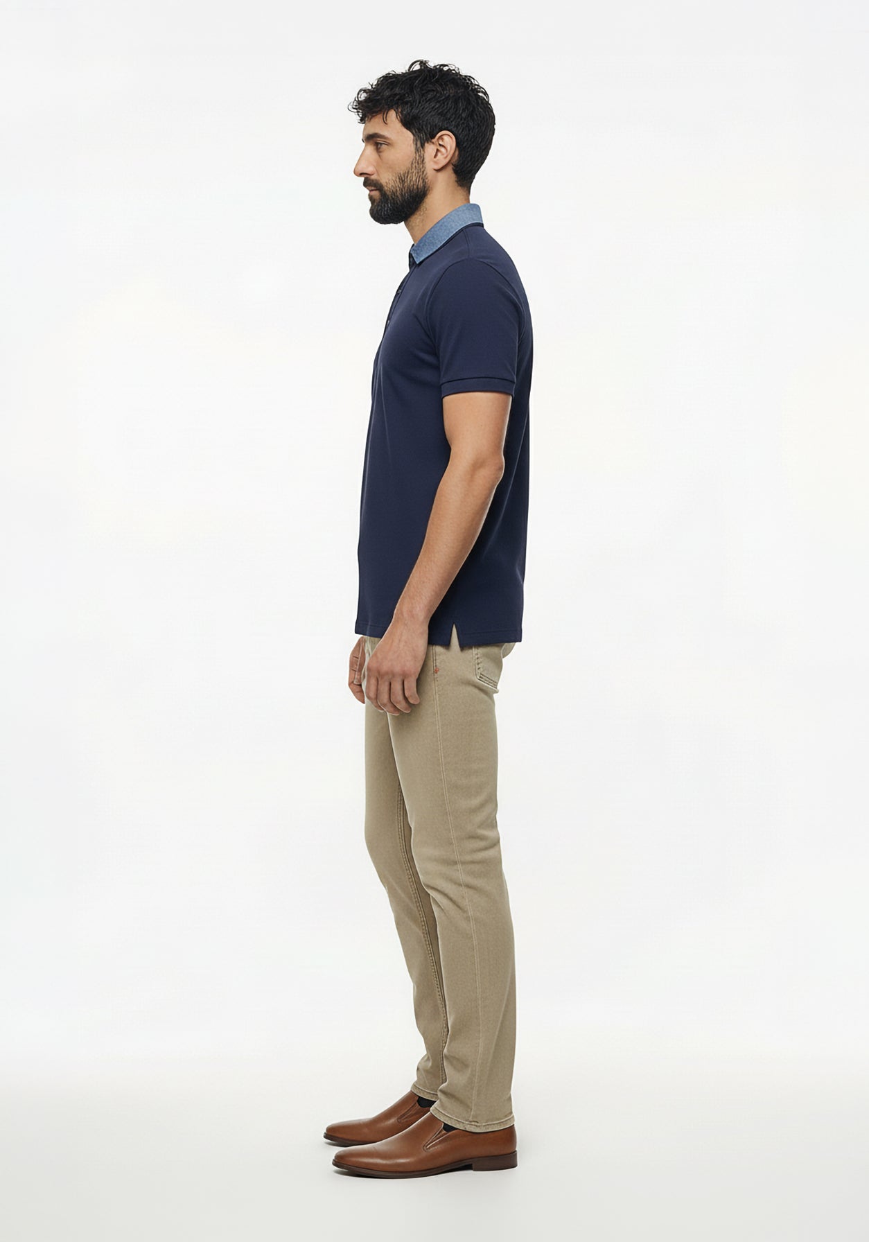 Thrive Blue Collar Polo