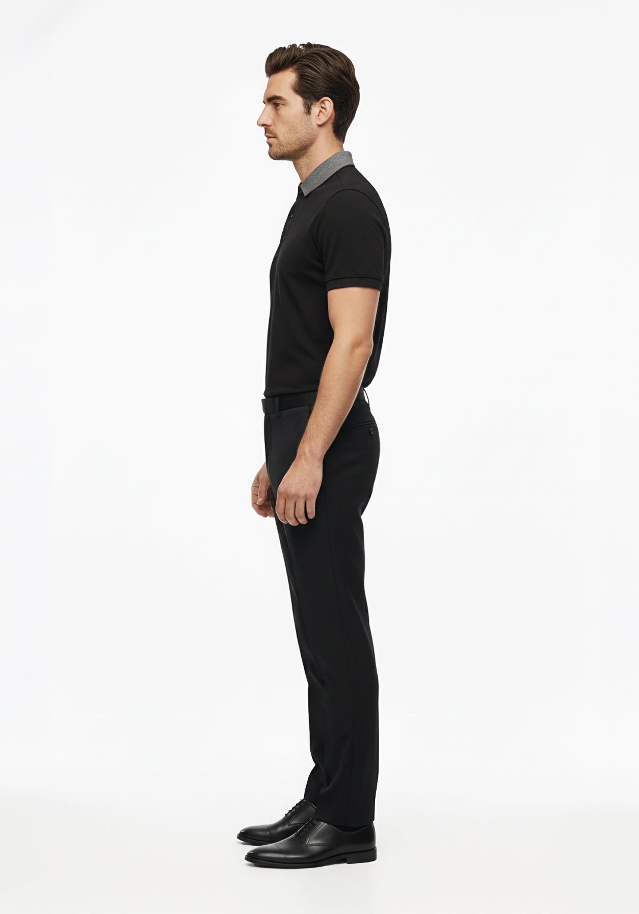 Thrive Black Collar Polo