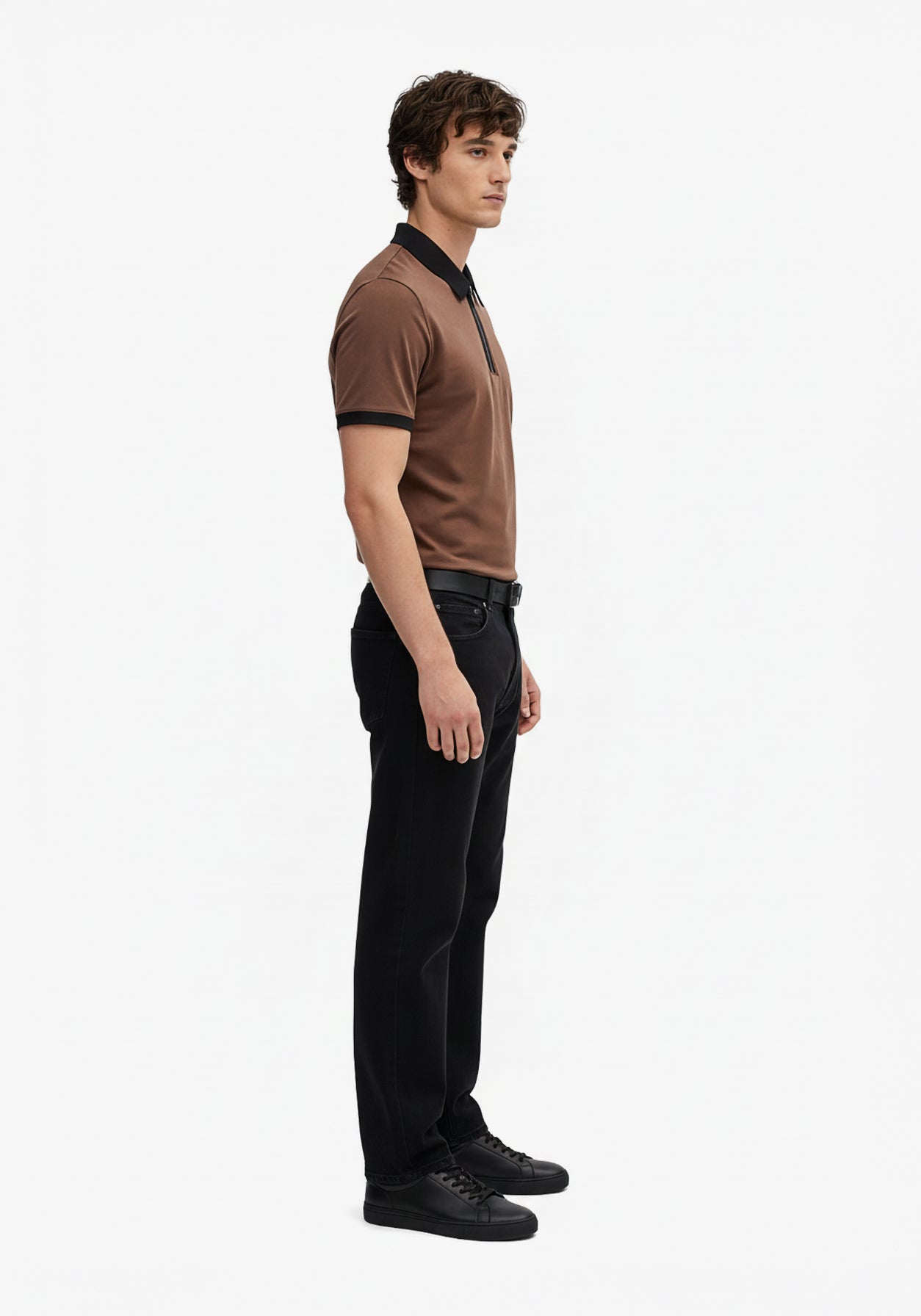 Founders Zipper Polo Rust